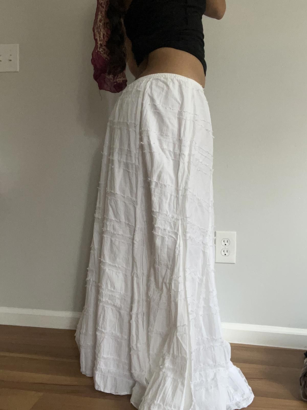 Other Women’s low rise white cotton skirt Size 40" / US 18 - 7 Thumbnail