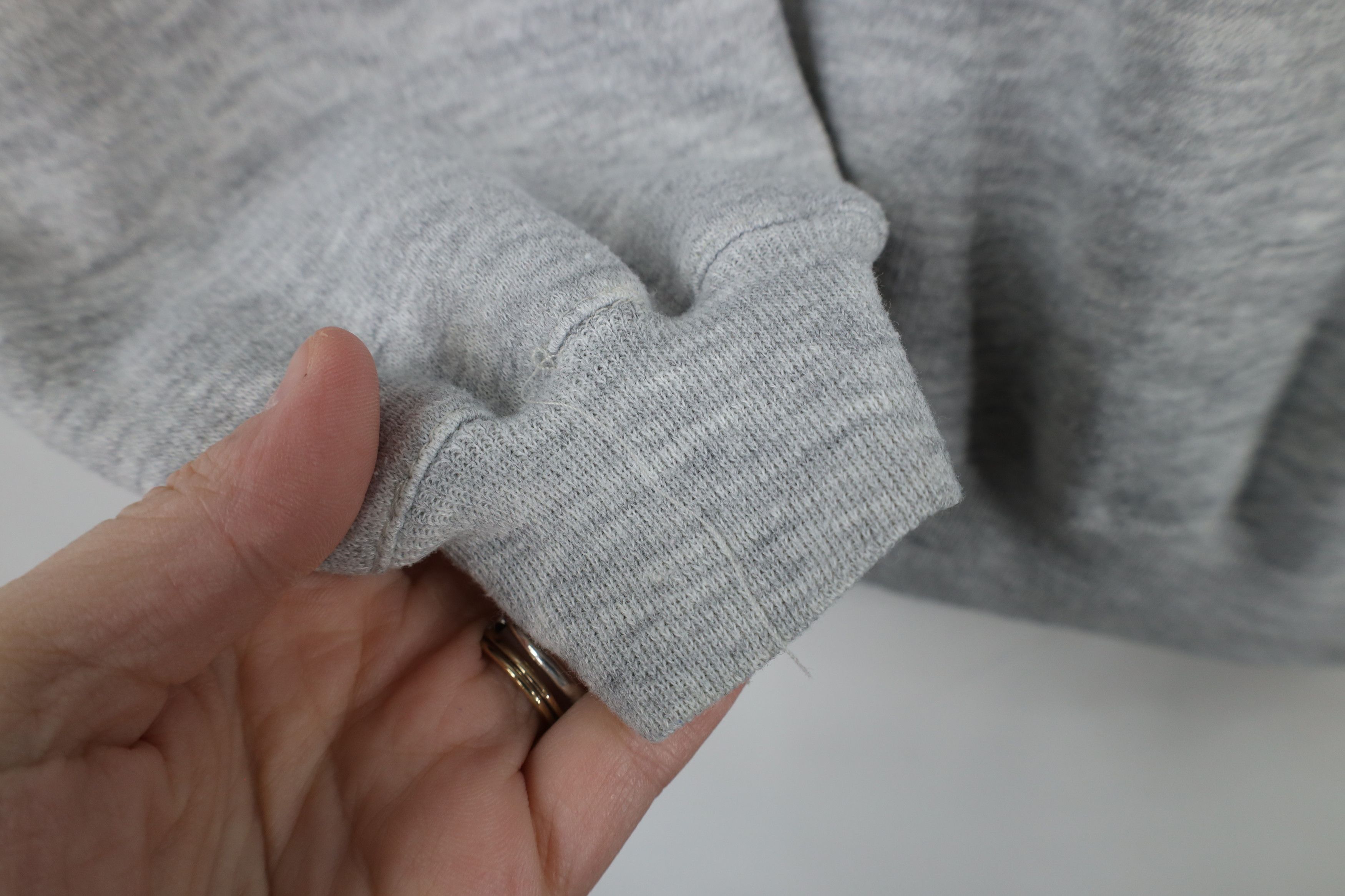 Vintage Vintage 90s Streetwear Henley Sweatshirt Heather Gray Size US M / EU 48-50 / 2 - 4 Thumbnail