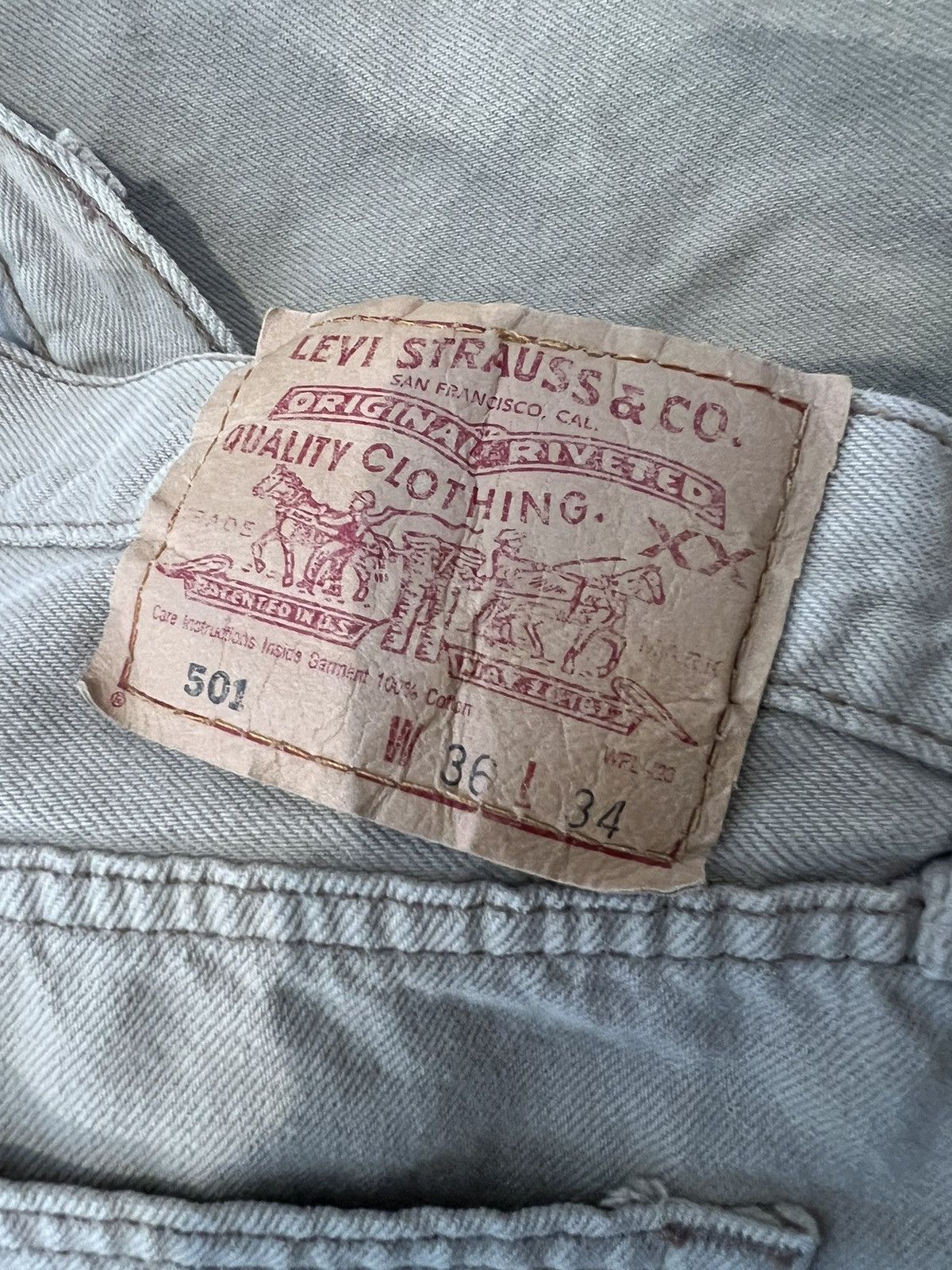 Levi's × Vintage Vintage levis 501 Jeans Size US 33 - 3 Thumbnail