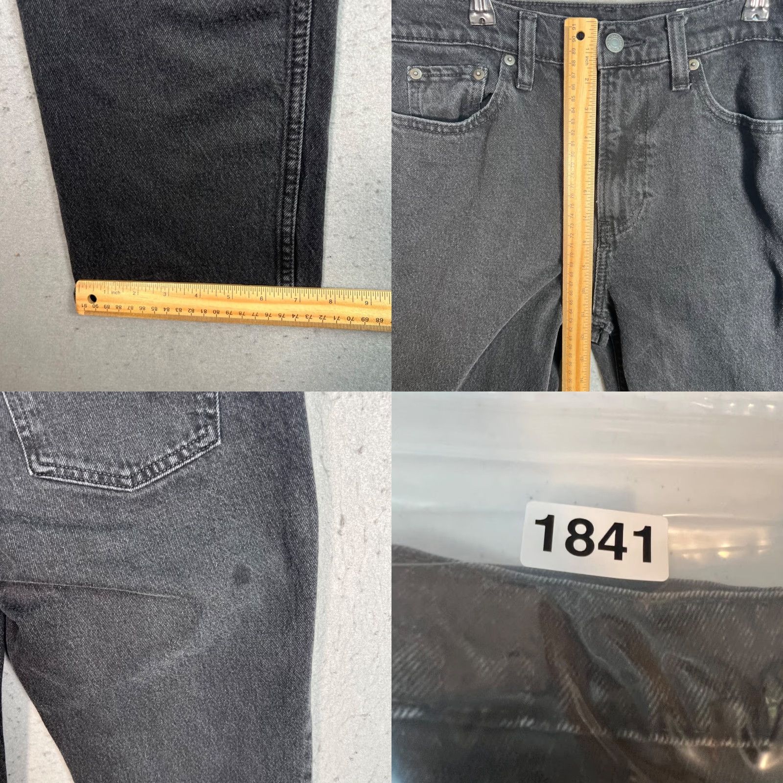 Gap VINTAGE Gap 90s Straight Crop High Rise Jeans Womens Size 29 / 8 Cotton Blend Denim Black Size 29" - 8 Thumbnail