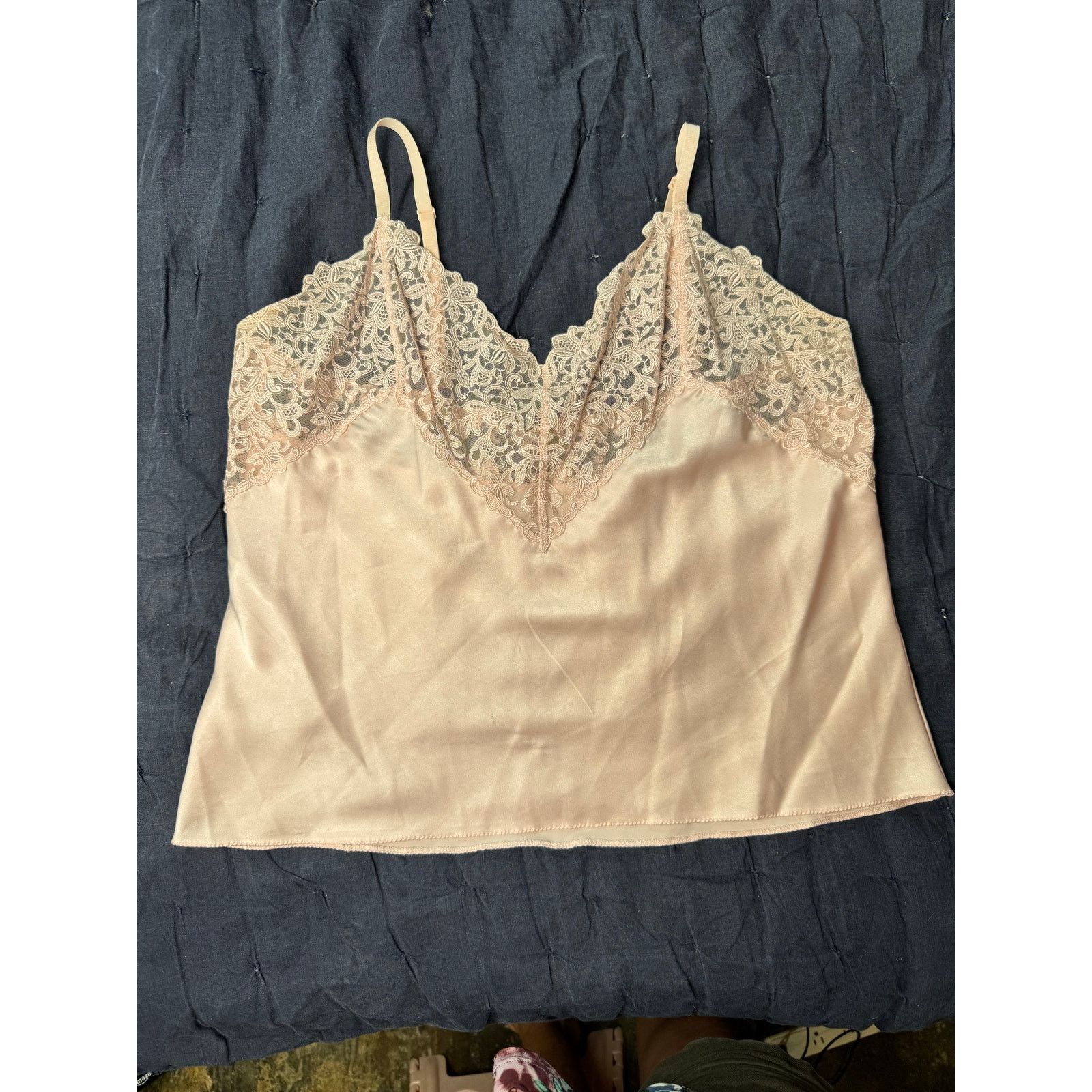 Vintage Vtg Wacoal Blush Pink Lace Camisole Japan Med Coquette Size M / US 6-8 / IT 42-44 - 5 Thumbnail