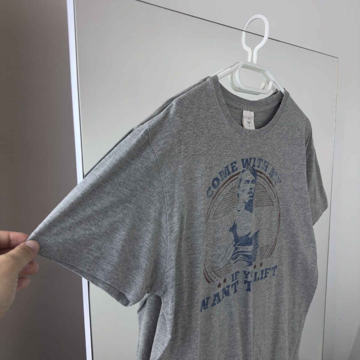 Vintage Vintage Arnold Schwarzenegger Come With Me Want To Lift Size US L / EU 52-54 / 3 - 5 Thumbnail