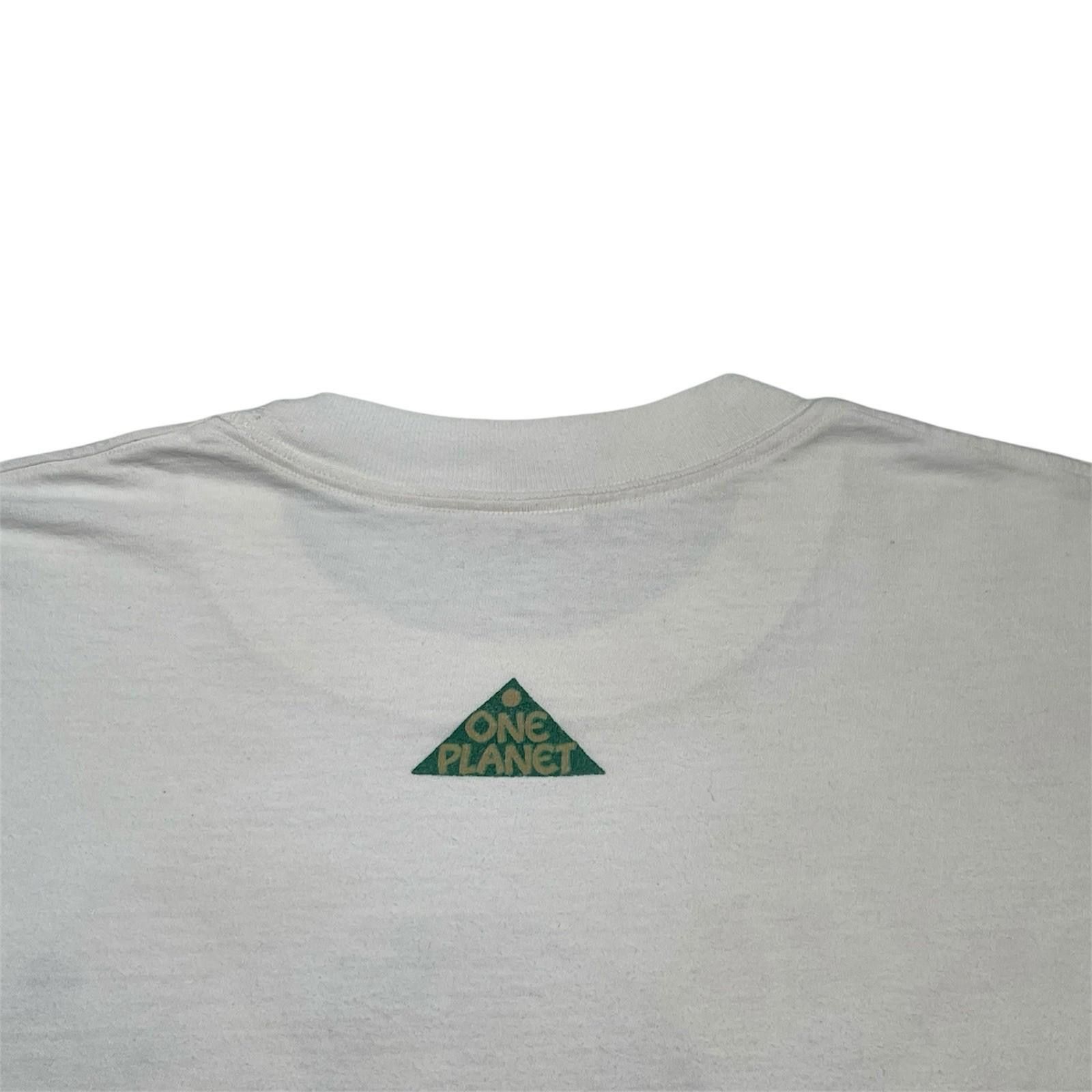 Vintage 1990s One Planet Brown Bear Wolf White Nature Graphic Tee L Size US L / EU 52-54 / 3 - 5 Thumbnail