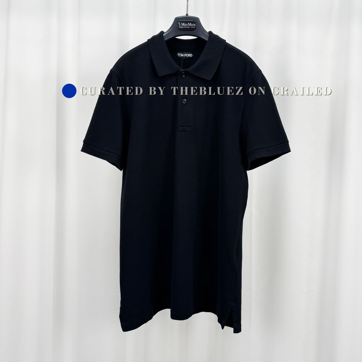 Tom Ford Tom Ford Black Embroidered Letter Polo Size US L / EU 52-54 / 3 - 1 Thumbnail
