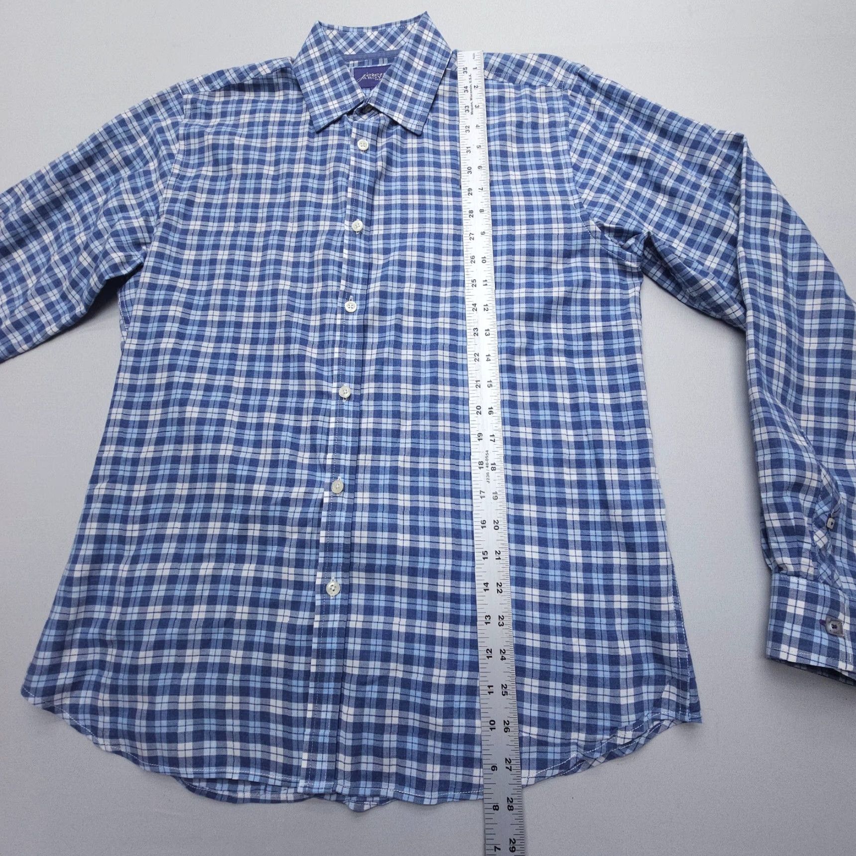 Vintage Jeremy Argyle Shirt Men’s Medium Cotton Check Long Sleeve Button-Up Collared Blue Men Size US M / EU 48-50 / 2 - 5 Thumbnail