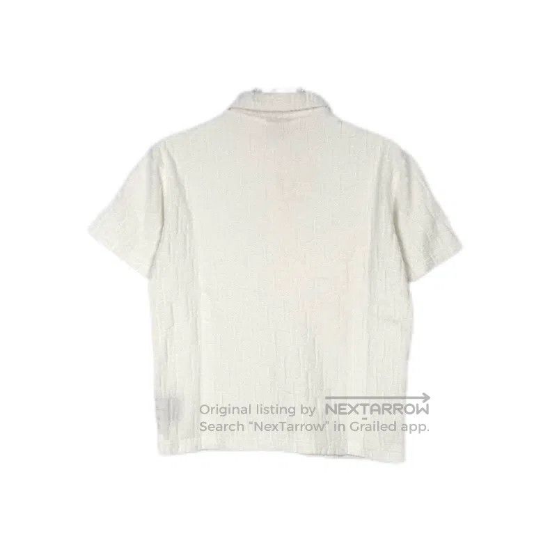 Dior Dior White towel full-printed letter short-sleeved polo Size US XXS / EU 40 - 2 Thumbnail