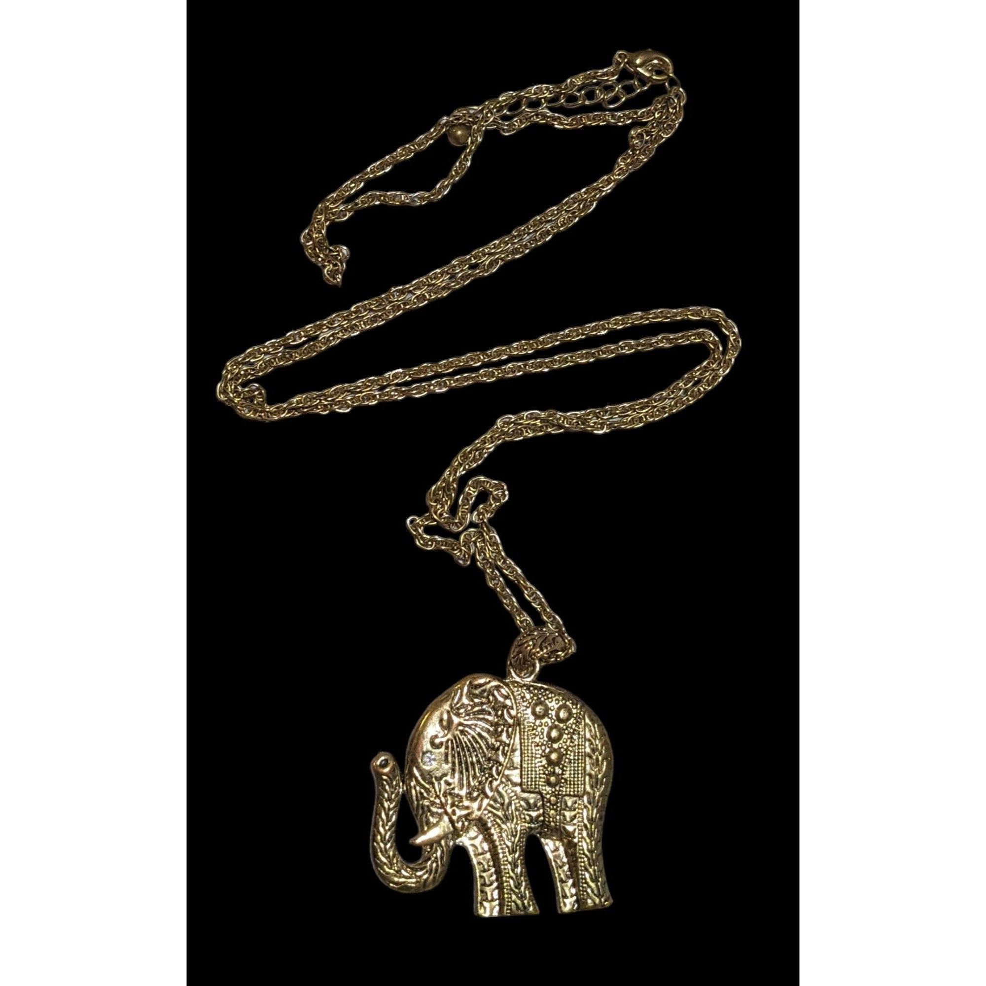 Other Gold Bohemian Elephant Neckalce Size ONE SIZE - 1 Thumbnail