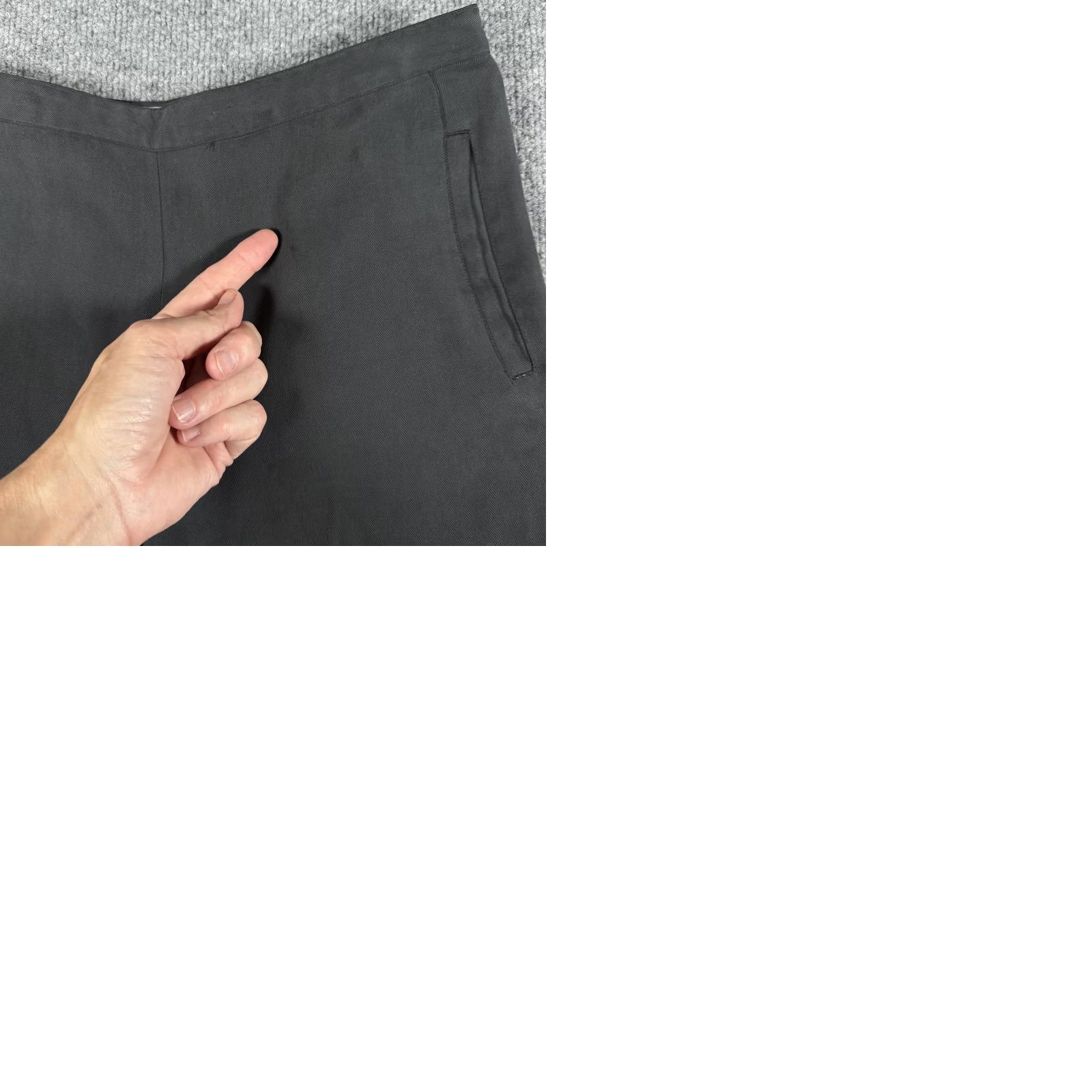 Tommy Bahama Tommy Bahama Pants Womens 8 Black Silk Wide Leg Button Cuff Dressy Size 30" / US 8 / IT 44 - 9 Thumbnail