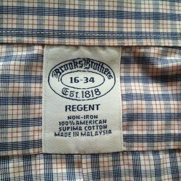 Brooks Brothers BROOKS BROTHERS MENS 100%COTTON CASUAL SHIRT SIZE: 16/34 Size US L / EU 52-54 / 3 - 6 Thumbnail