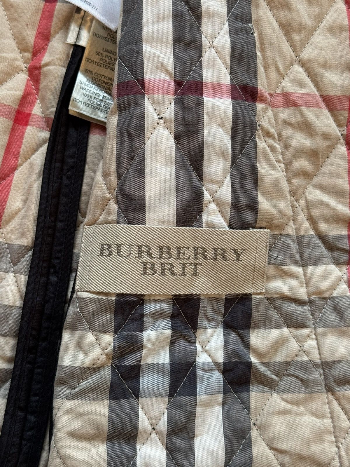 Burberry × Designer Burberry Brit luxury quilted jacket black Size M / US 6-8 / IT 42-44 - 4 Thumbnail