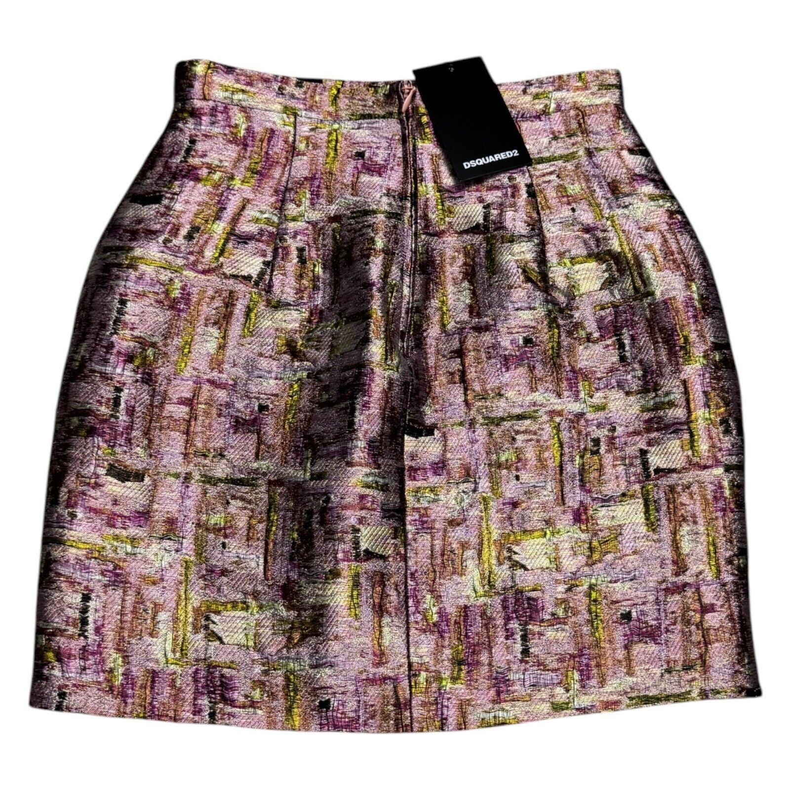 Dsquared2 DSQUARED 2 (NWT) Luxury Designer SILK Mini Skirt Size 2 Size 26" / US 2 / IT 38 - 5 Thumbnail