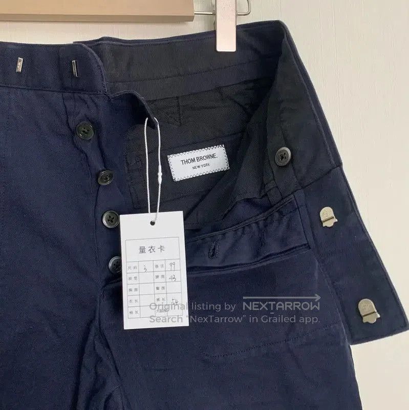 Thom Browne Thom Browne Men's Navy Cotton Shorts . Size US 34 / EU 50 - 3 Thumbnail