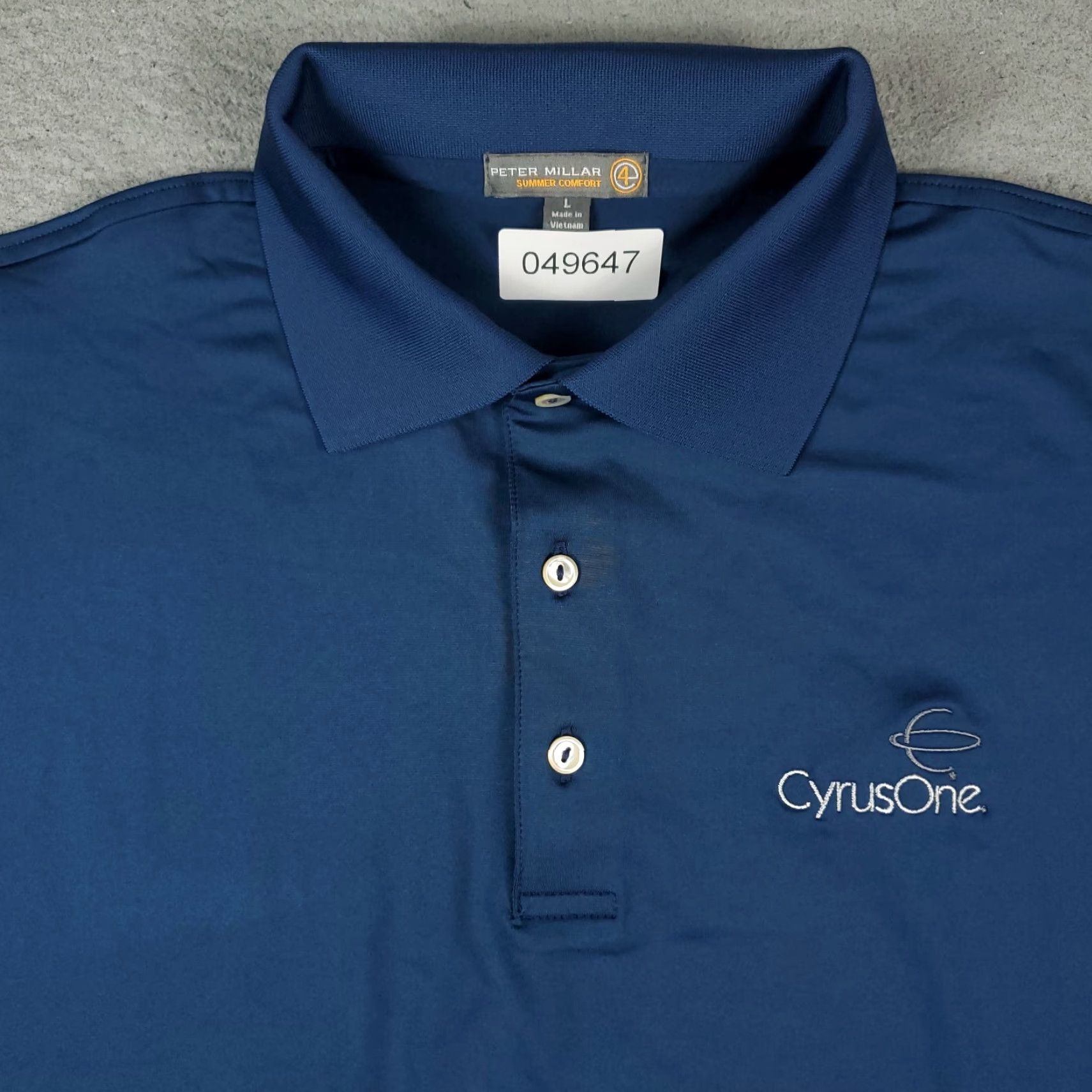 Peter Millar Peter Millar Polo Shirt Mens Large Blue Summer Comfort Golf Short Sleeve Size US L / EU 52-54 / 3 - 2 Thumbnail