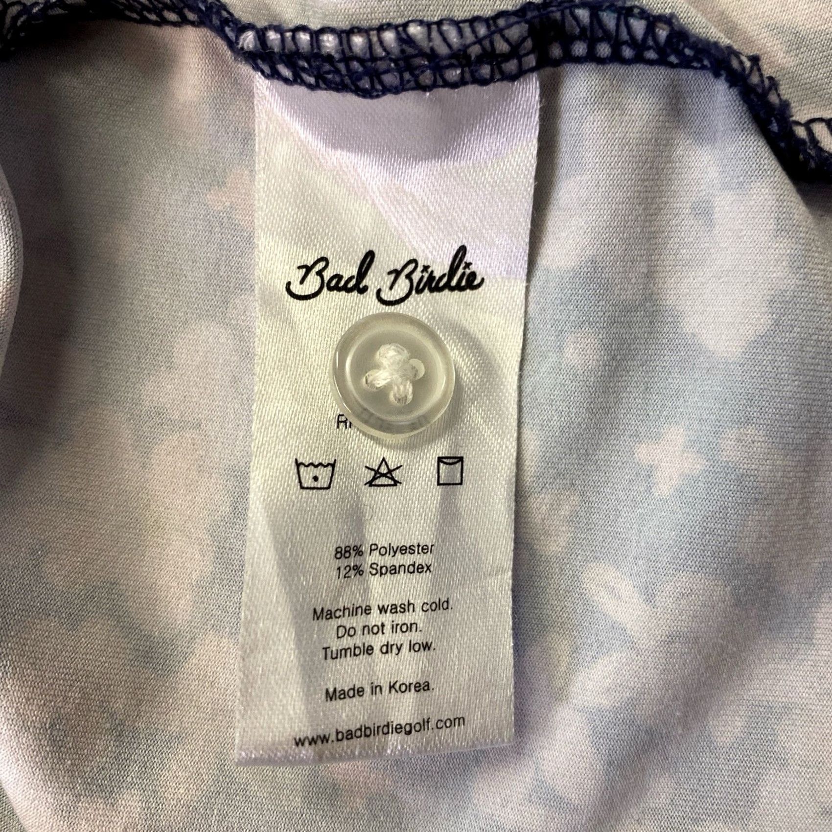 Vintage Bad Birdie Polo Shirt Mens M Pink Green Floral Print Golf Short Sleeve Polo Mens M Pink Green Floral Print Logo Modern Sports American Preppy Tropical Size US M / EU 48-50 / 2 - 4 Thumbnail