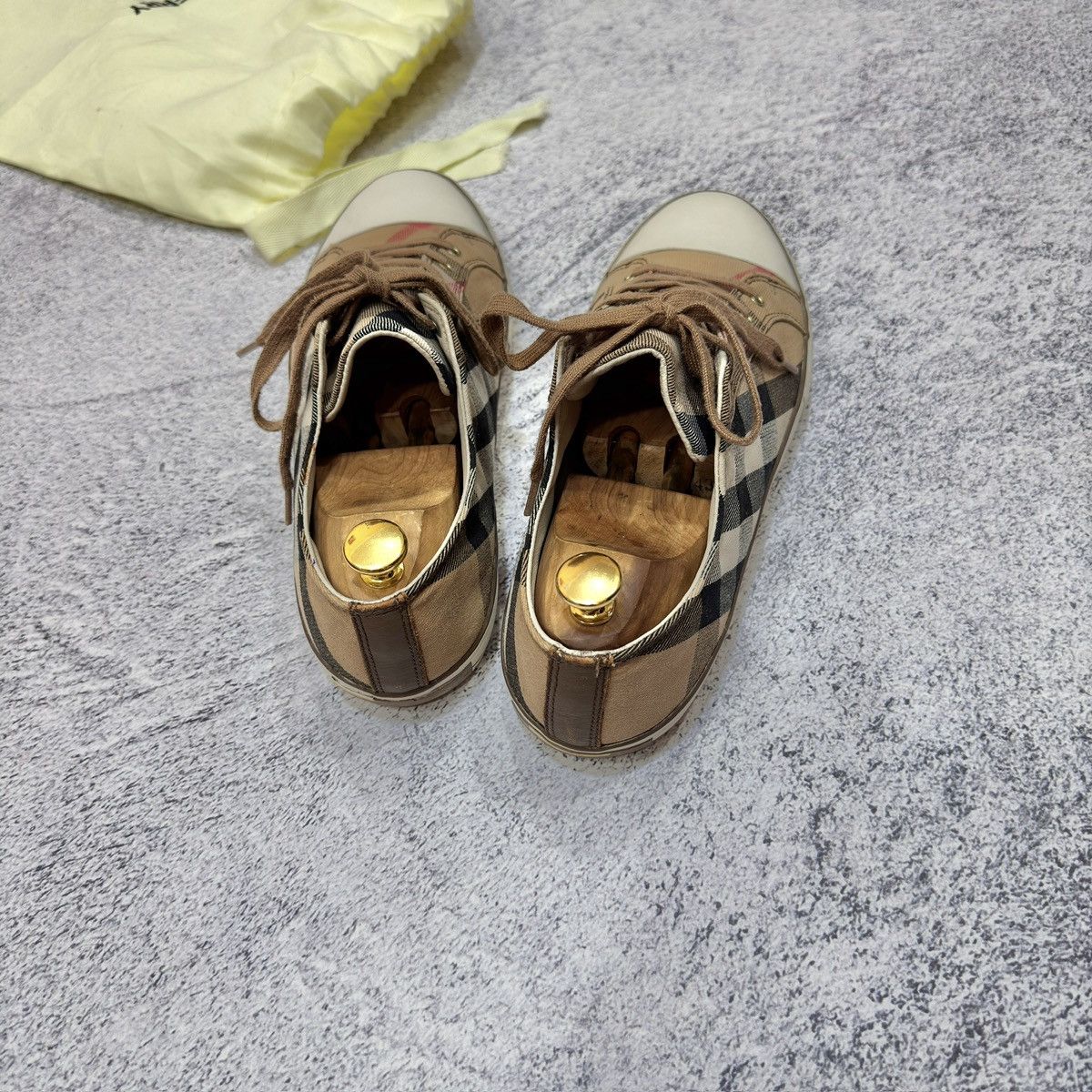 Burberry × Designer Burberry Nova Check Canvas Leather Sneakers US11.5 UK10.5 Size US 11.5 / EU 44-45 - 8 Thumbnail