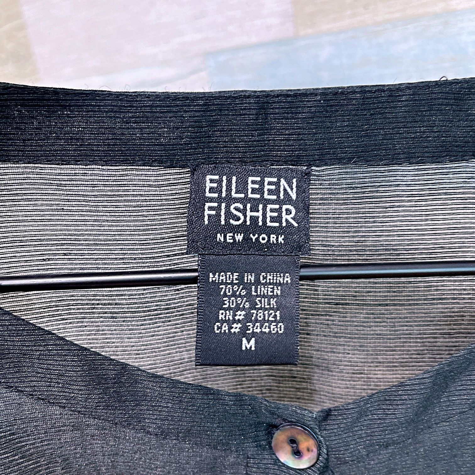 Eileen Fisher Black & Silver Size selling M