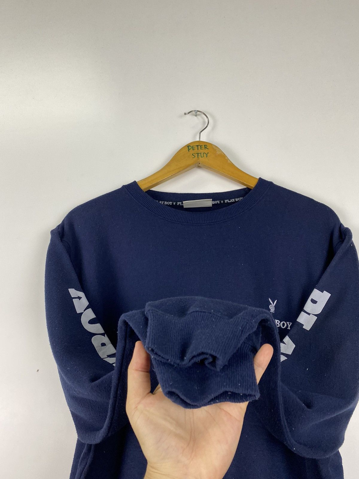 Playboy × Vintage Vintage Playboy big logo sweatshirt Size US M / EU 48-50 / 2 - 8 Thumbnail