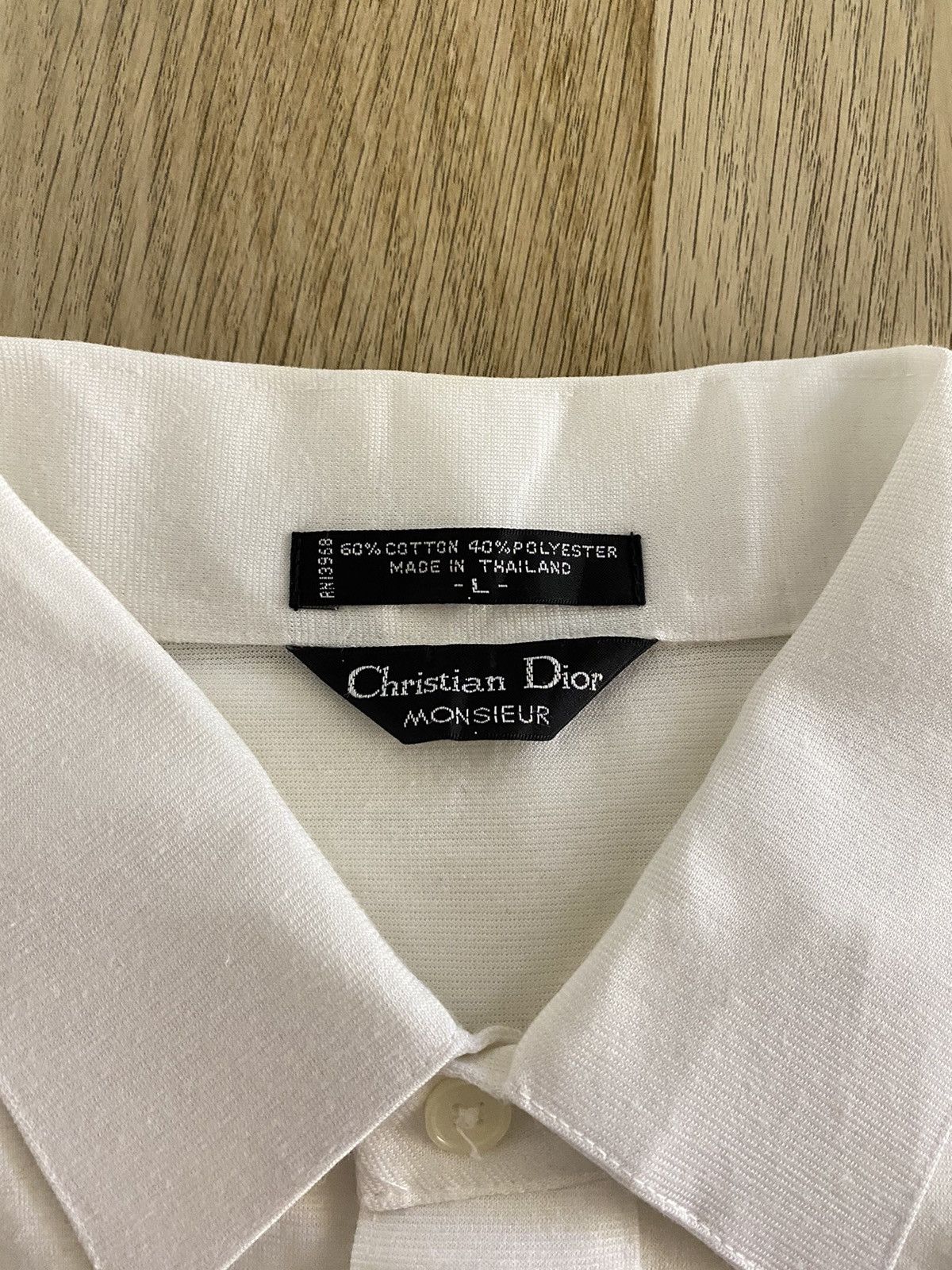 Christian Dior Monsieur × Vintage Christian Dior 1/4 shirt Size US L / EU 52-54 / 3 - 4 Thumbnail