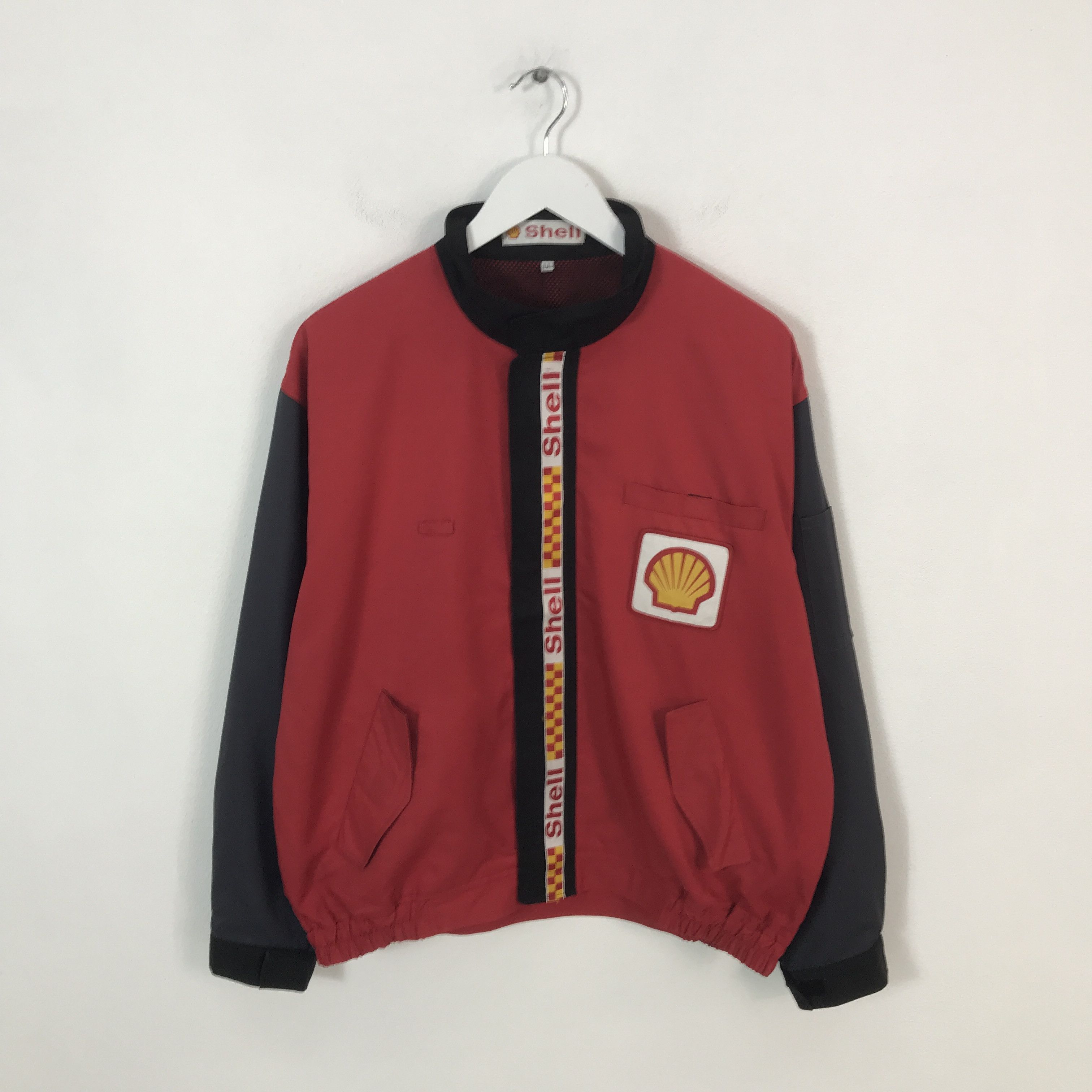 Japanese Brand Vtg Shell Helix Oil Japan Uniform jacket Size US L / EU 52-54 / 3 - 1 Thumbnail