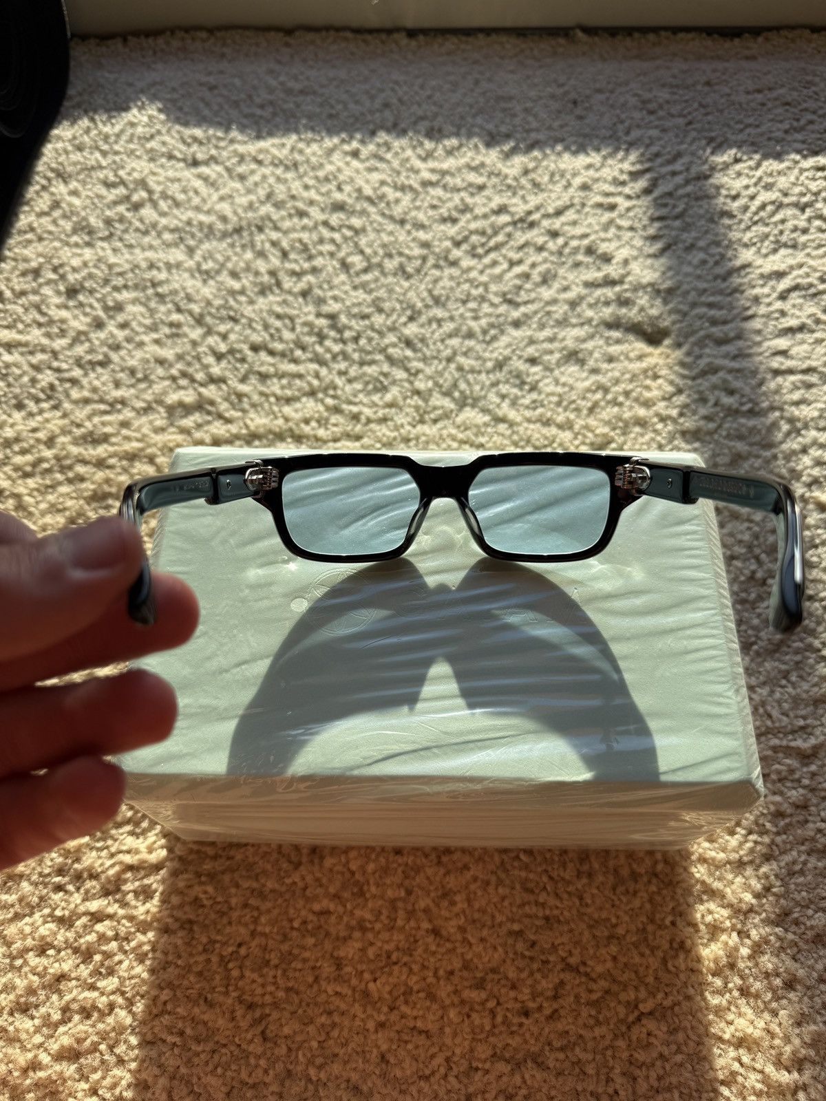 Chrome Hearts Chrome Hearts 2 THICK Black Eyeglasses – Sterling Silver Size ONE SIZE - 9 Thumbnail