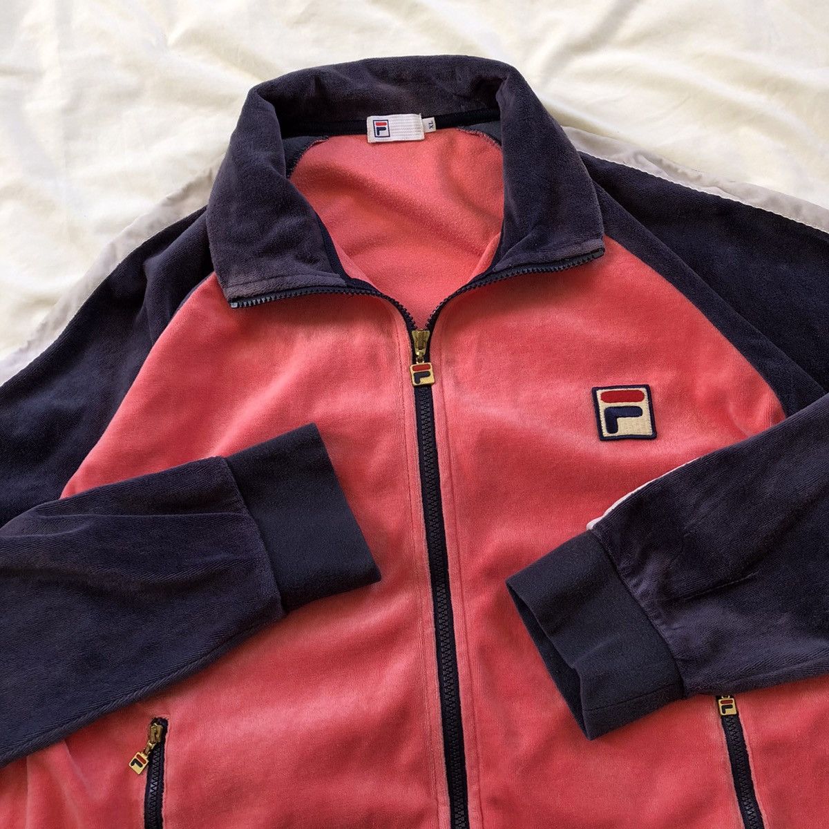 Fila × Japanese Brand FILA Patch Logo Zipper Fleece Sweater Size US XL / EU 56 / 4 - 4 Thumbnail