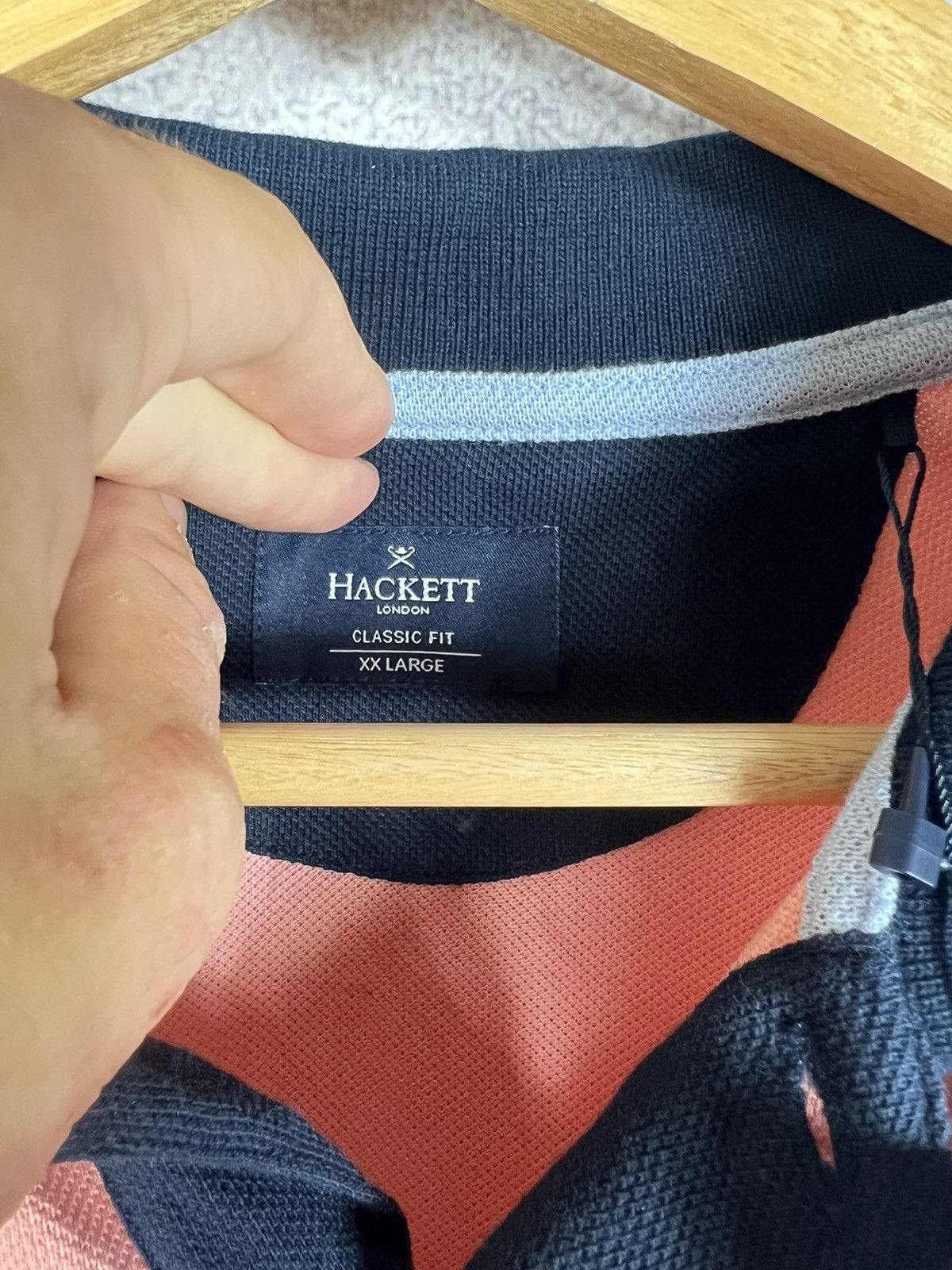 Hackett New! Hackett London Big Logo Polo Shirt Size US XXL / EU 58 / 5 - 6 Thumbnail