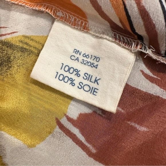 Anthropologie Anthropologie Edme & Esyllte Cream Colored 100% Silk Fairy T Size S / US 4 / IT 40 - 5 Thumbnail