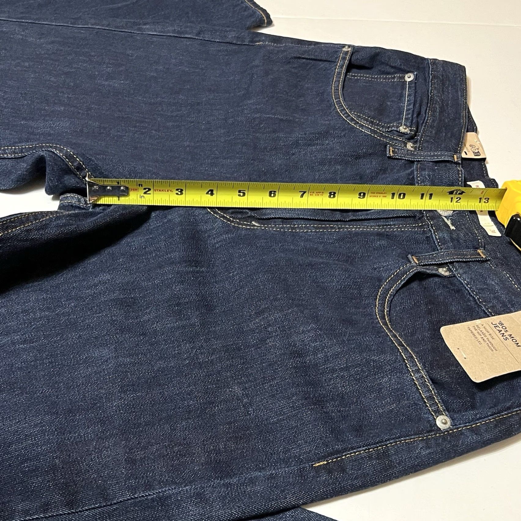 Levi's Levi's Jeans Women’s 80s Mom Jeans High Rise Dark Wash 33x30 NWT Relaxed Fit Denim Blue Multi-Word Size 24" / US 00 / IT 34 - 4 Thumbnail