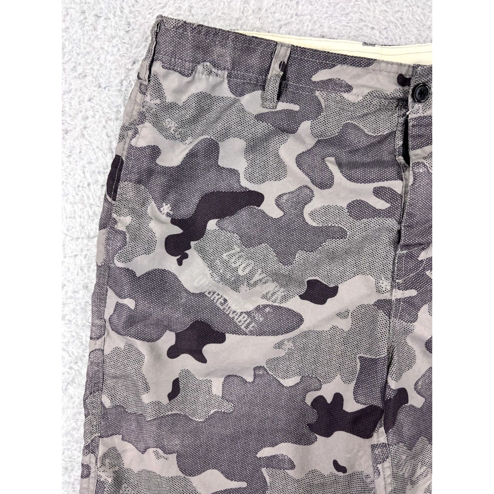 Zoo York Zoo York Men Shorts 34 Gray Urban Camo Chino 100% Polyester Skate Surf Casual Modern Mens Size US 34 / EU 50 - 6 Thumbnail