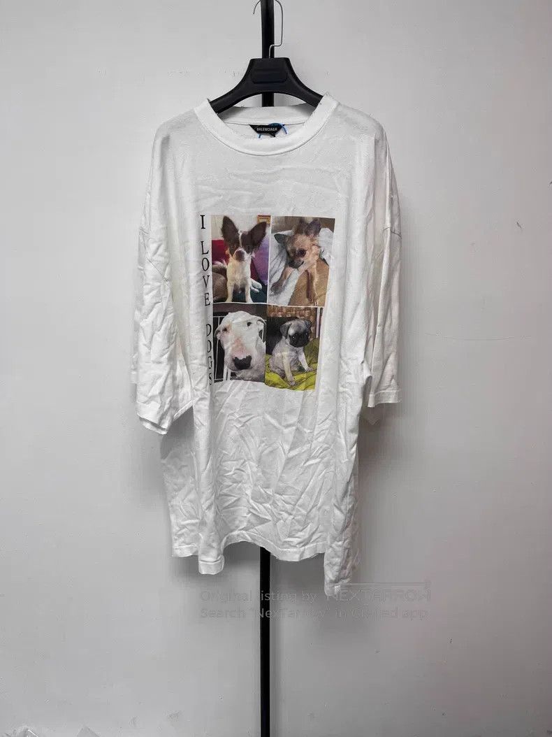 Balenciaga Balenciaga Colorful Dog印花Retro Plain Short Sleeve T-Shirt Size US L / EU 52-54 / 3 - 1 Thumbnail