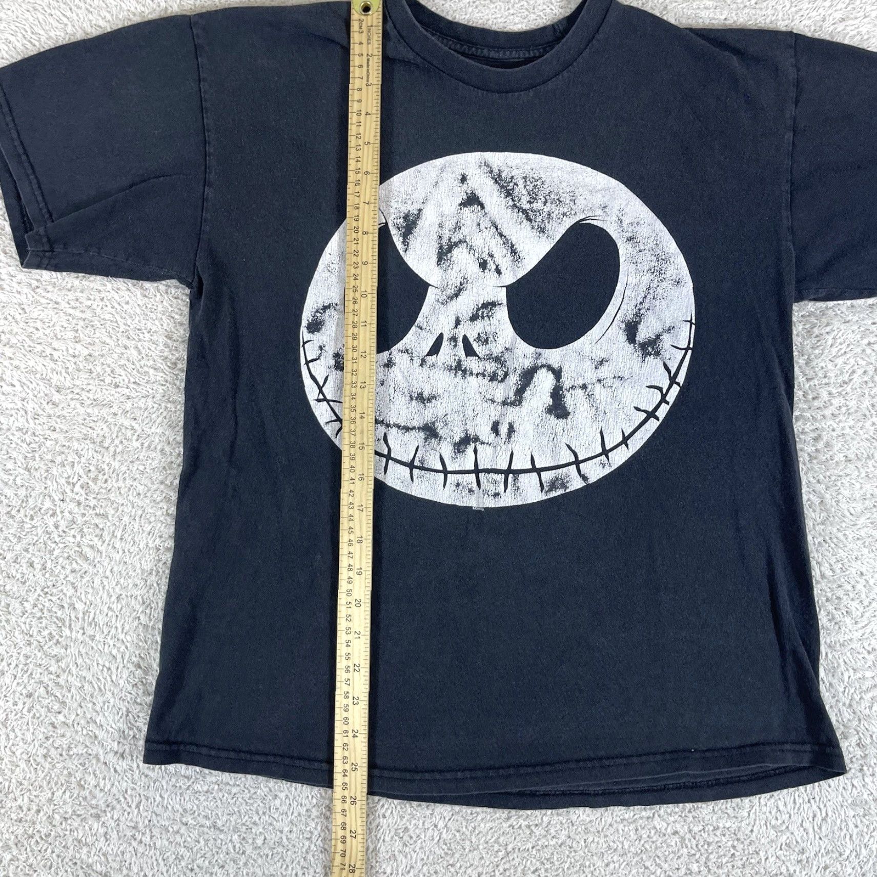 Disney VINTAGE Nightmare Before Christmas T-Shirt Mens Medium Black Jack Skellington Disney Graphic Print 90s Christmas Halloween Goth Emo Hot Topic Size US M / EU 48-50 / 2 - 5 Thumbnail