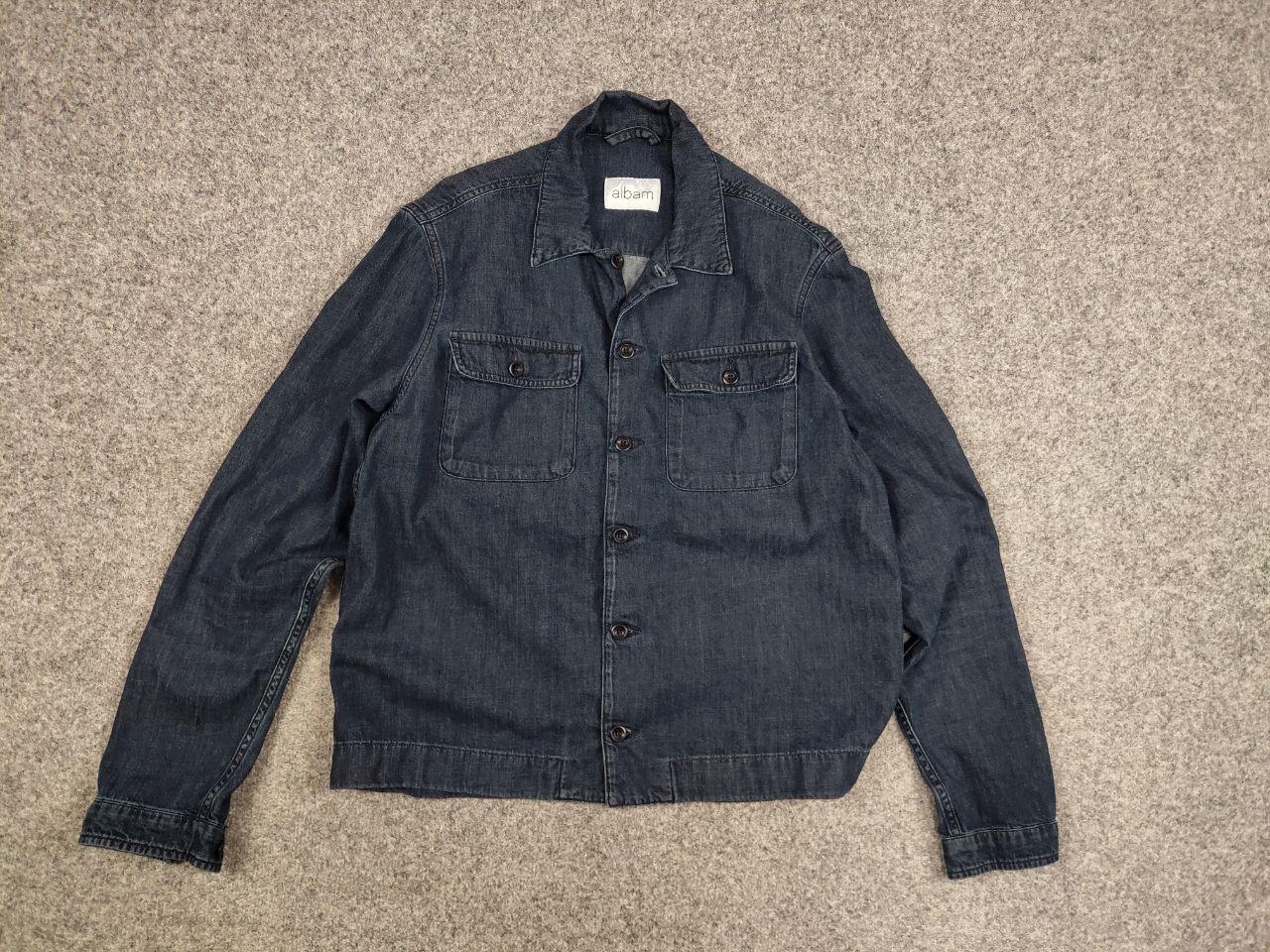 Albam Albam Design Light Denim Overshirt Pocket Jacket Size US S / EU 44-46 / 1 - 8 Thumbnail