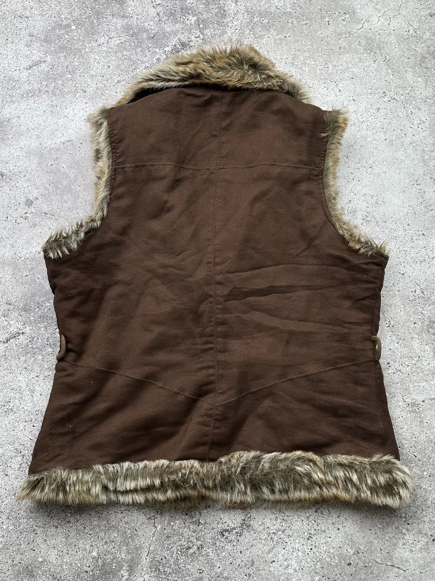 Japanese Brand Vintage Faux Fur Vest C257(V603) Size M / US 6-8 / IT 42-44 - 3 Thumbnail