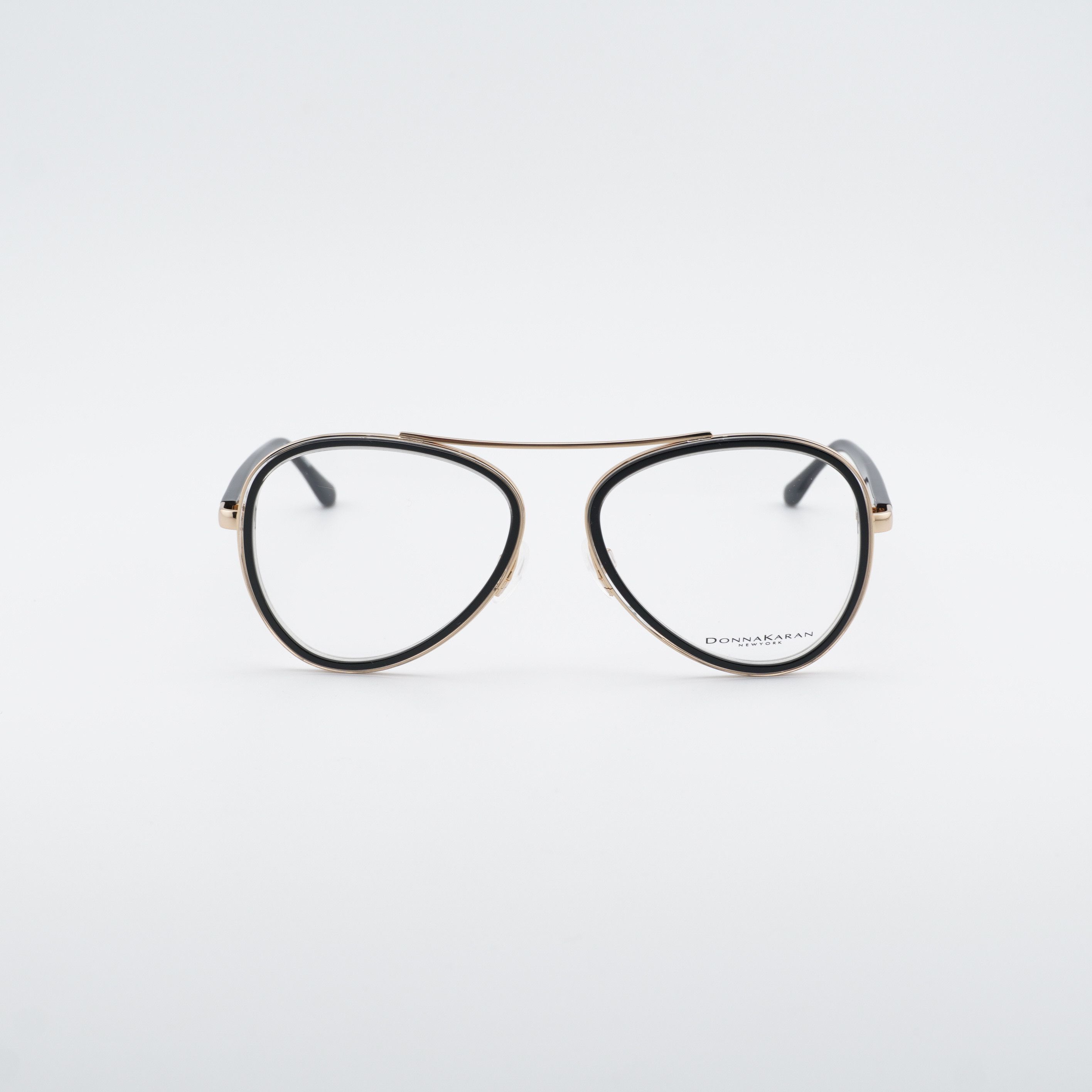 Donna Karan Donna Karan DO5006 002 Eyeglasses - Black/Gold 54mm Aviator Size ONE SIZE - 2 Thumbnail