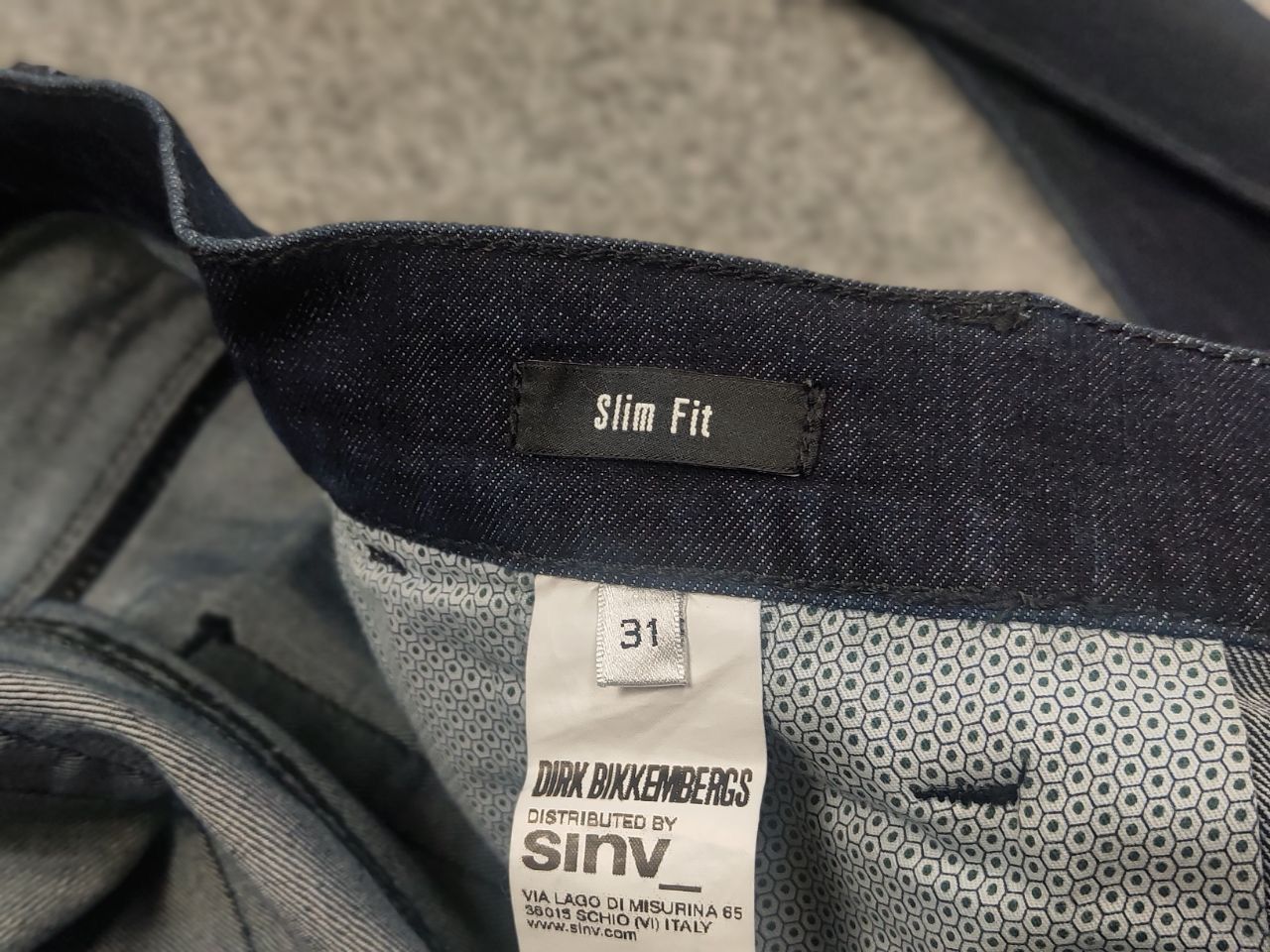 Dirk Bikkembergs Dirk Bikkembergs Slim Dark Wash Blue Classic Casual Jeans Size US 31 - 15 Thumbnail
