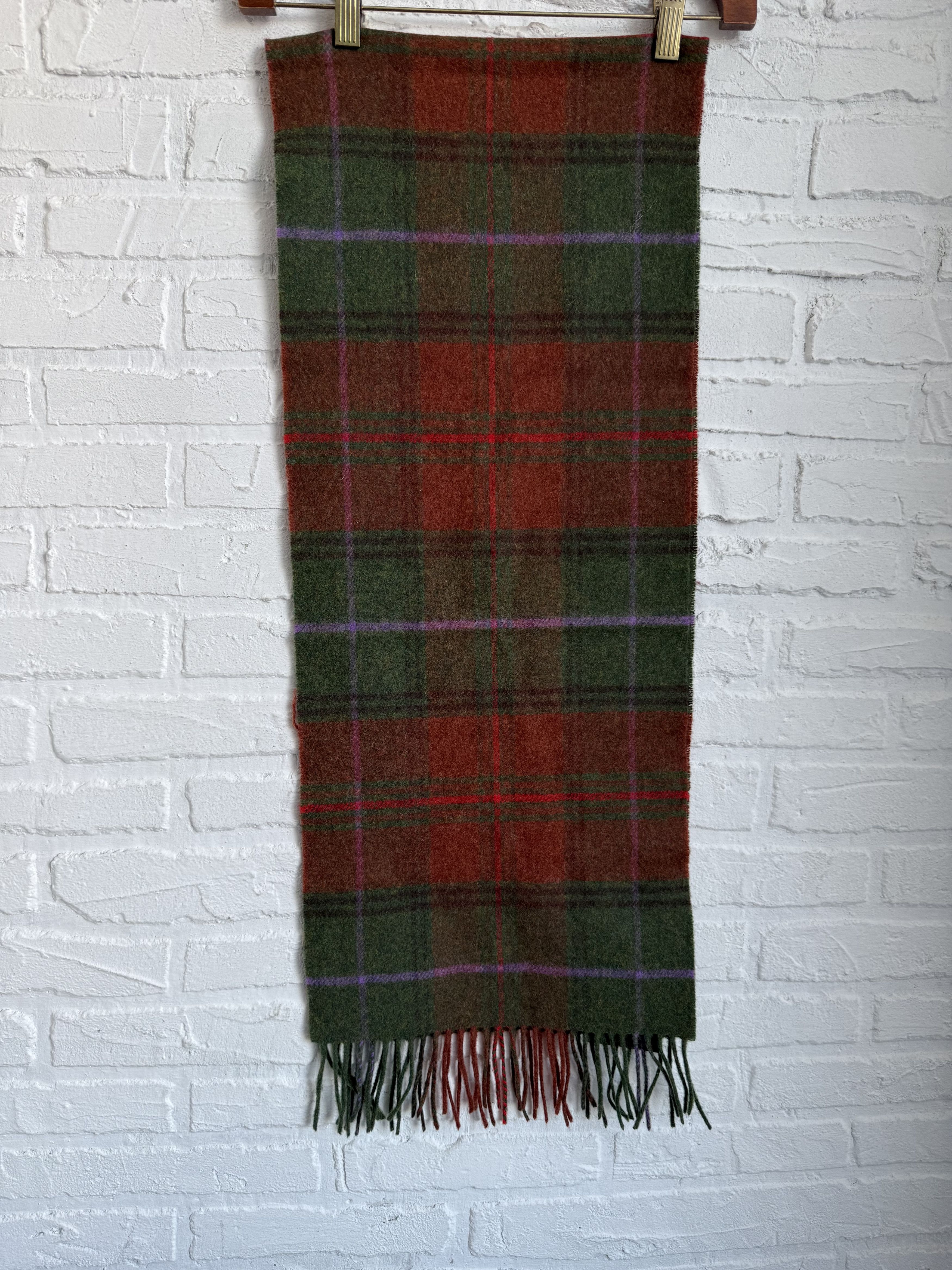 Other John Hanly Lambswool scarf woven in Ireland Tartan Plaid Size ONE SIZE - 5 Thumbnail