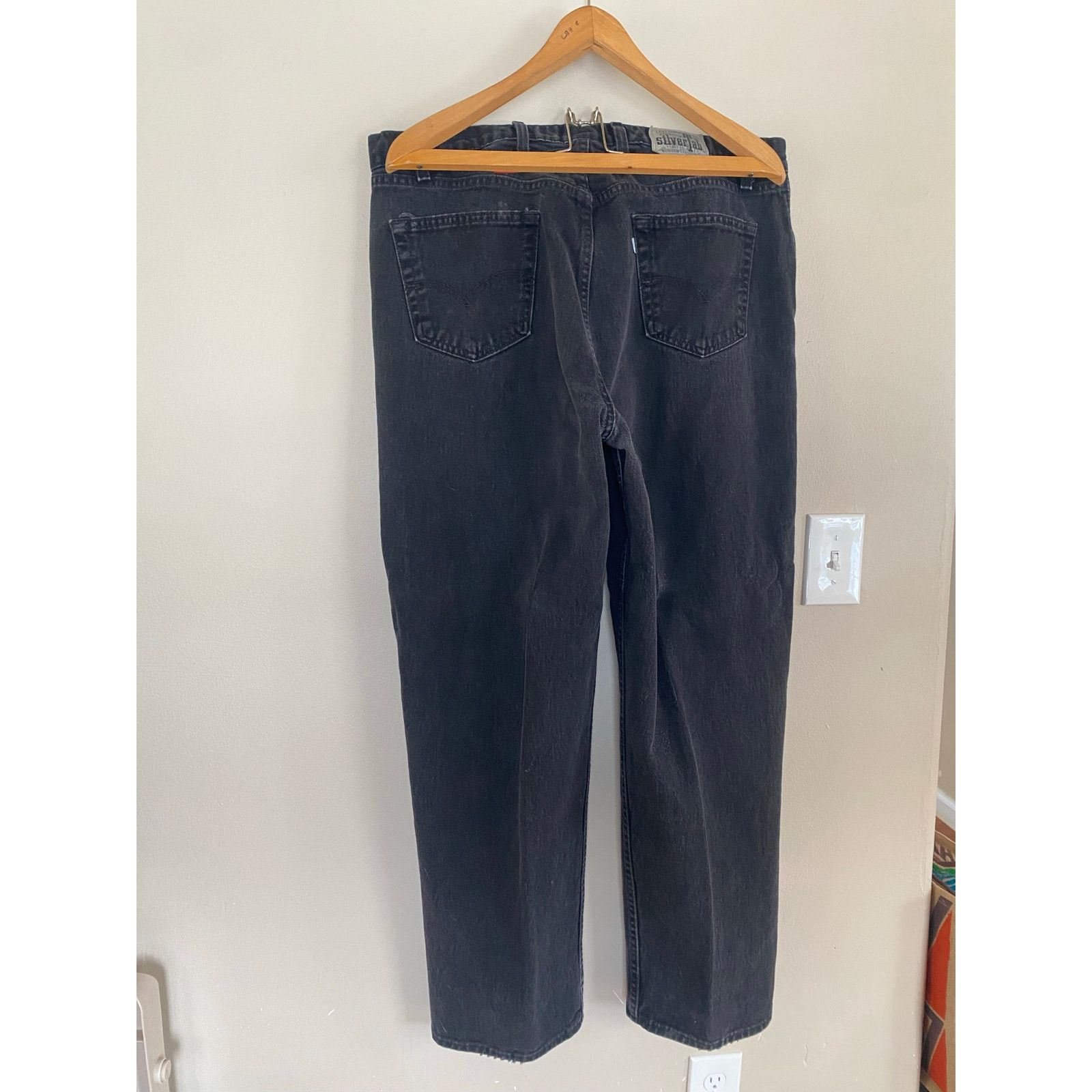 Levi's Levi’s Silvertab Baggy Jeans Black (40x32.5) Purple Tag Size US 40 / EU 56 - 2 Thumbnail