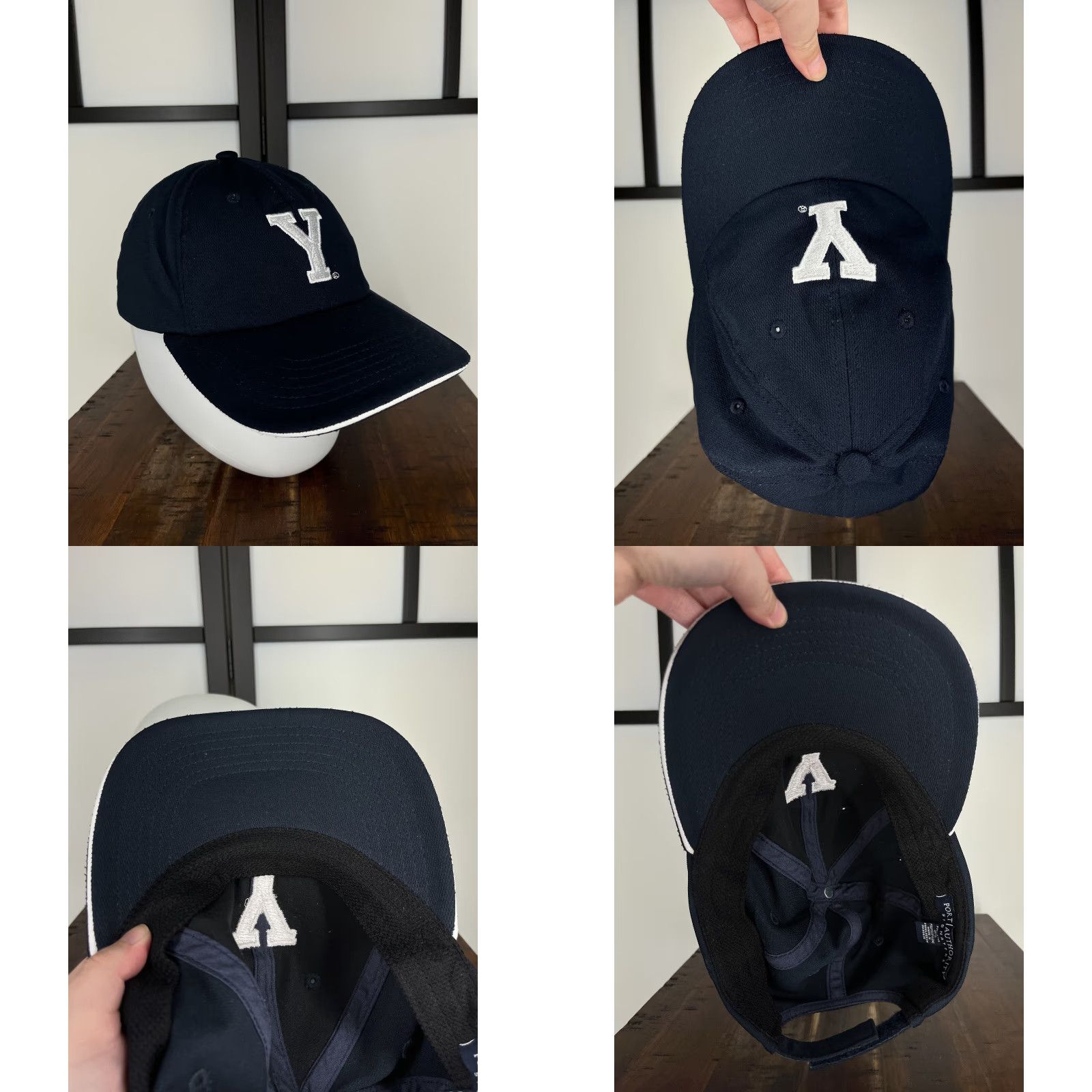 Port Authority Port Authority Letter Y Hat Cap Strap Back Adult One Size Blue Polyester Blend Size ONE SIZE - 8 Thumbnail