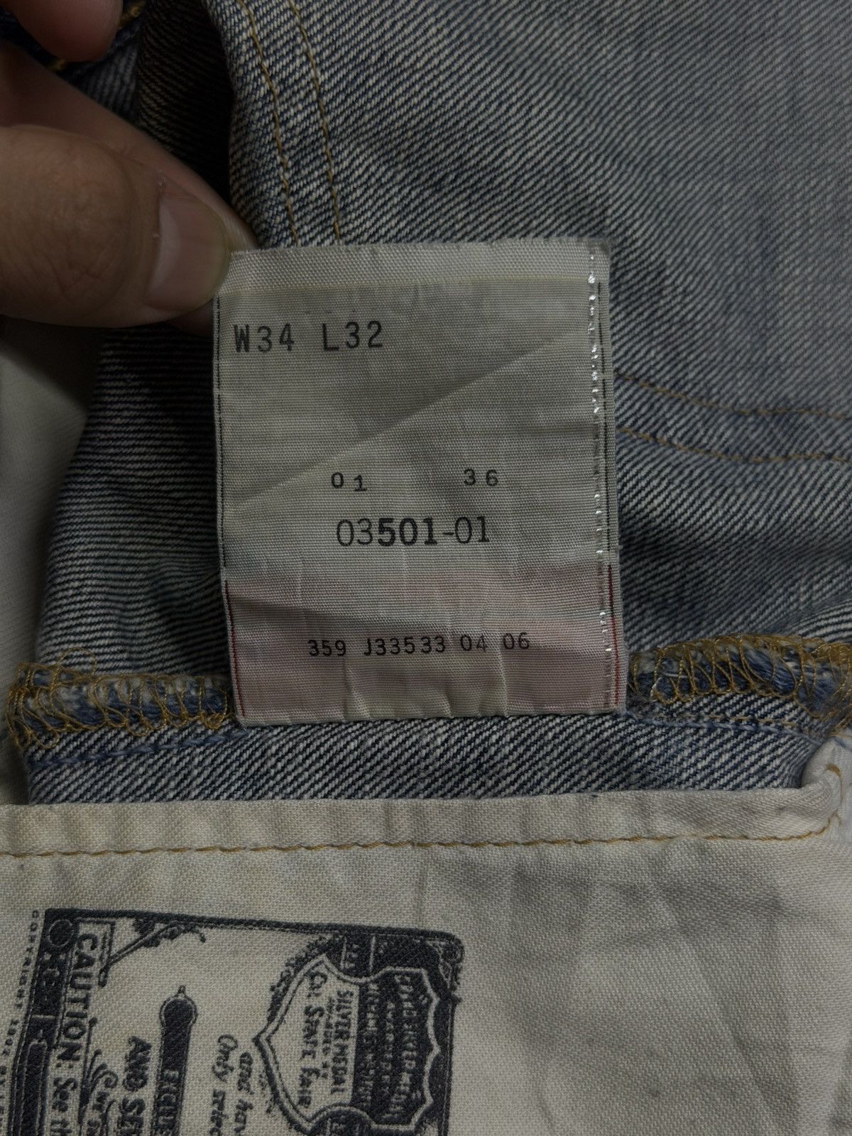 Levi's Vintage 00s Levi’s 501 Japan Market 03501-01 Button 359 |W34 Size US 34 / EU 50 - 14 Thumbnail