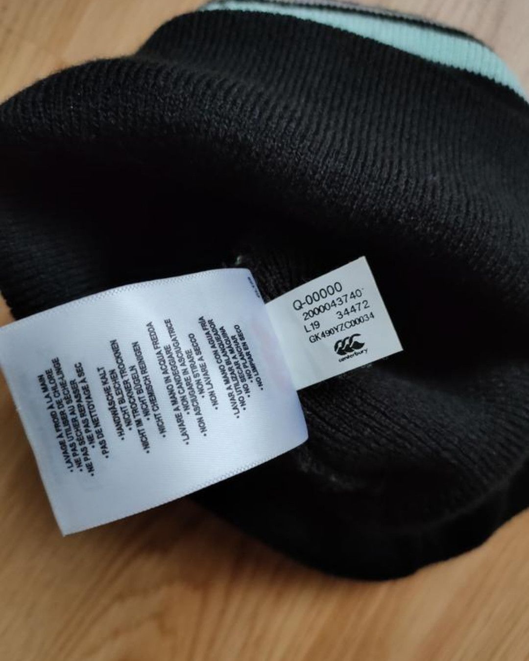 Canterbury of New Zealand Canterbury Ospreys Rugby Beanie Hat Pom Cuff Blokecore Cap Size ONE SIZE - 7 Thumbnail