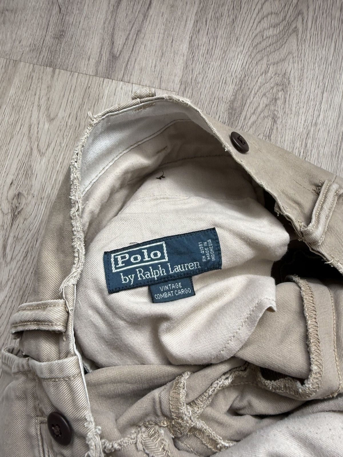 Polo Ralph Lauren Rare Polo Ralph Lauren Vintage Combat Cargo Distressed Size US 36 / EU 52 - 20 Thumbnail