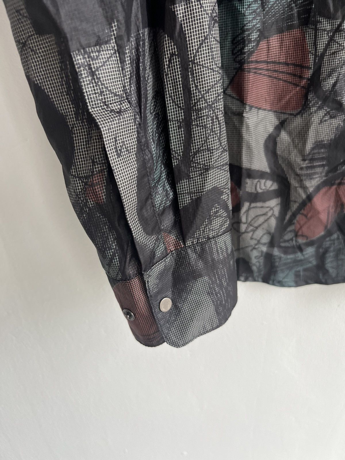 Roberto Cavalli FW11 Pop Art Multicolor Abstract Print Button Silk Overshirt Size US L / EU 52-54 / 3 - 6 Thumbnail