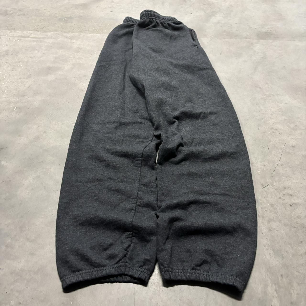 Japanese Brand × Vintage Crazy Vintage Y2K/2000s Dark Grey Essential Sweatpants! Size US 28 / EU 44 - 3 Thumbnail