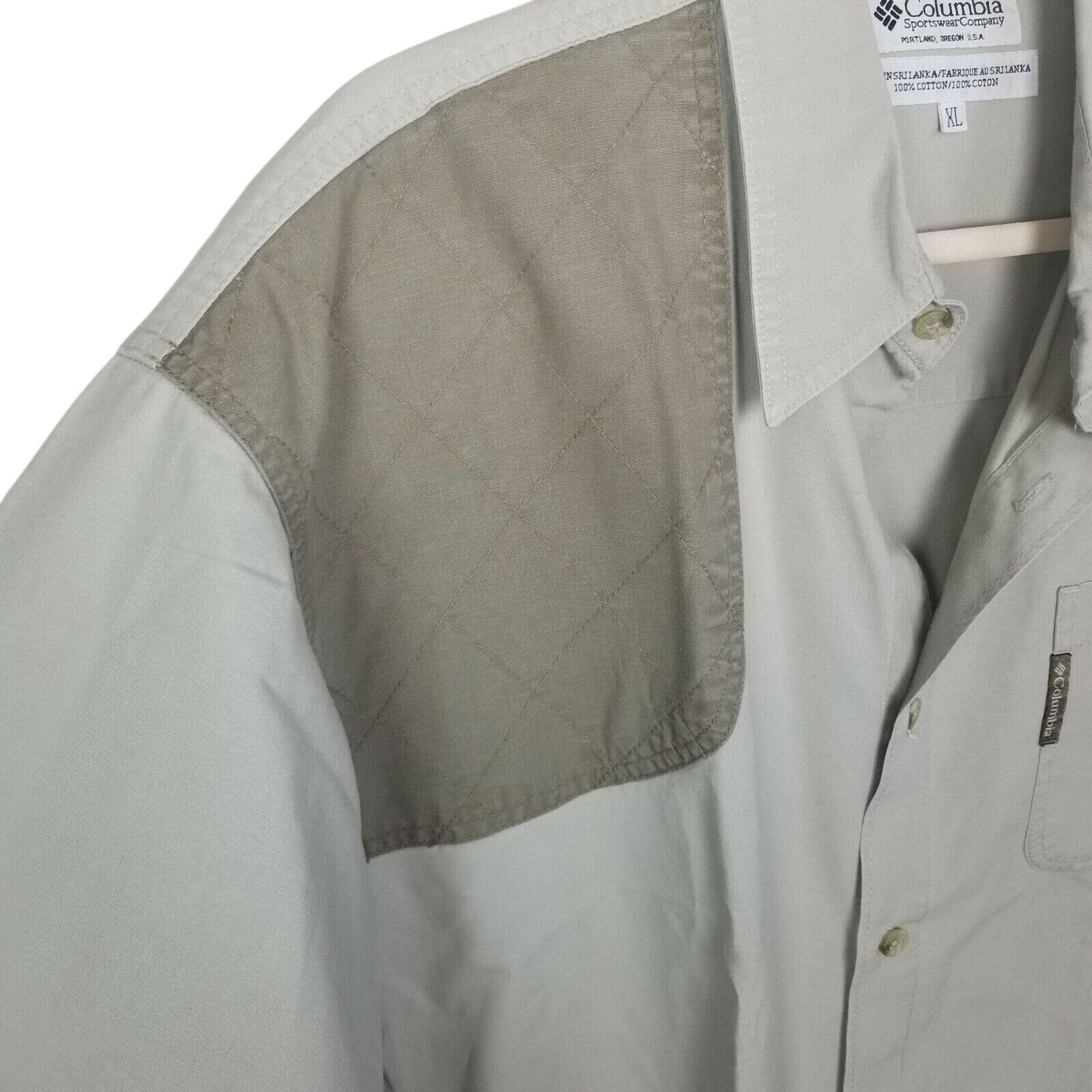 Columbia Vintage Columbia Mens Khaki Canvas Shooting Hunting Shirt XL Size US XL / EU 56 / 4 - 2 Thumbnail