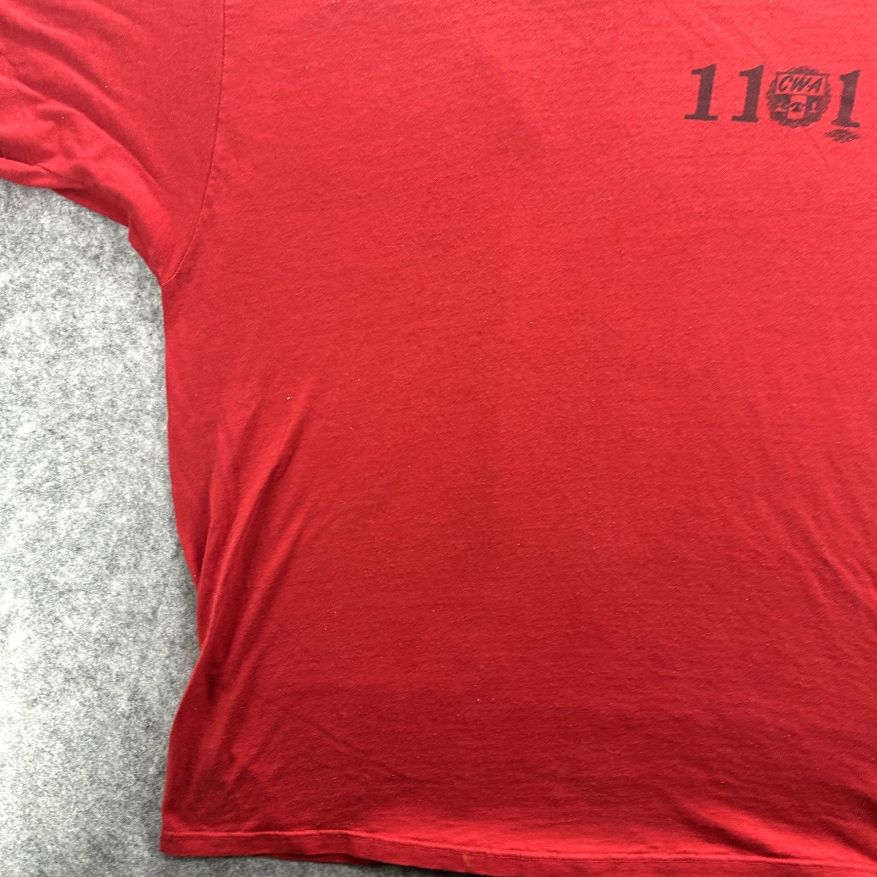 Vintage VINTAGE CWA Union Graphic T-Shirt Men XL Red 90s Workwear Vintage Communications Size US XL / EU 56 / 4 - 4 Thumbnail