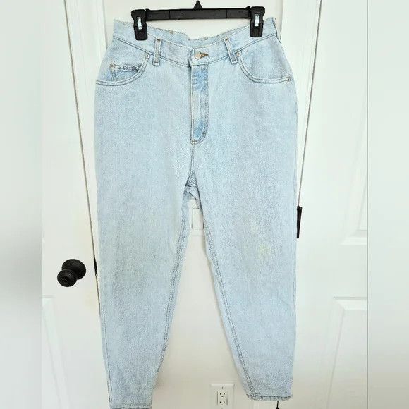 Lee 90s Lt Wash High Waisted Mom Jeans Denim Fall Spring School Size 36" / US 14 / IT 50 - 6 Thumbnail