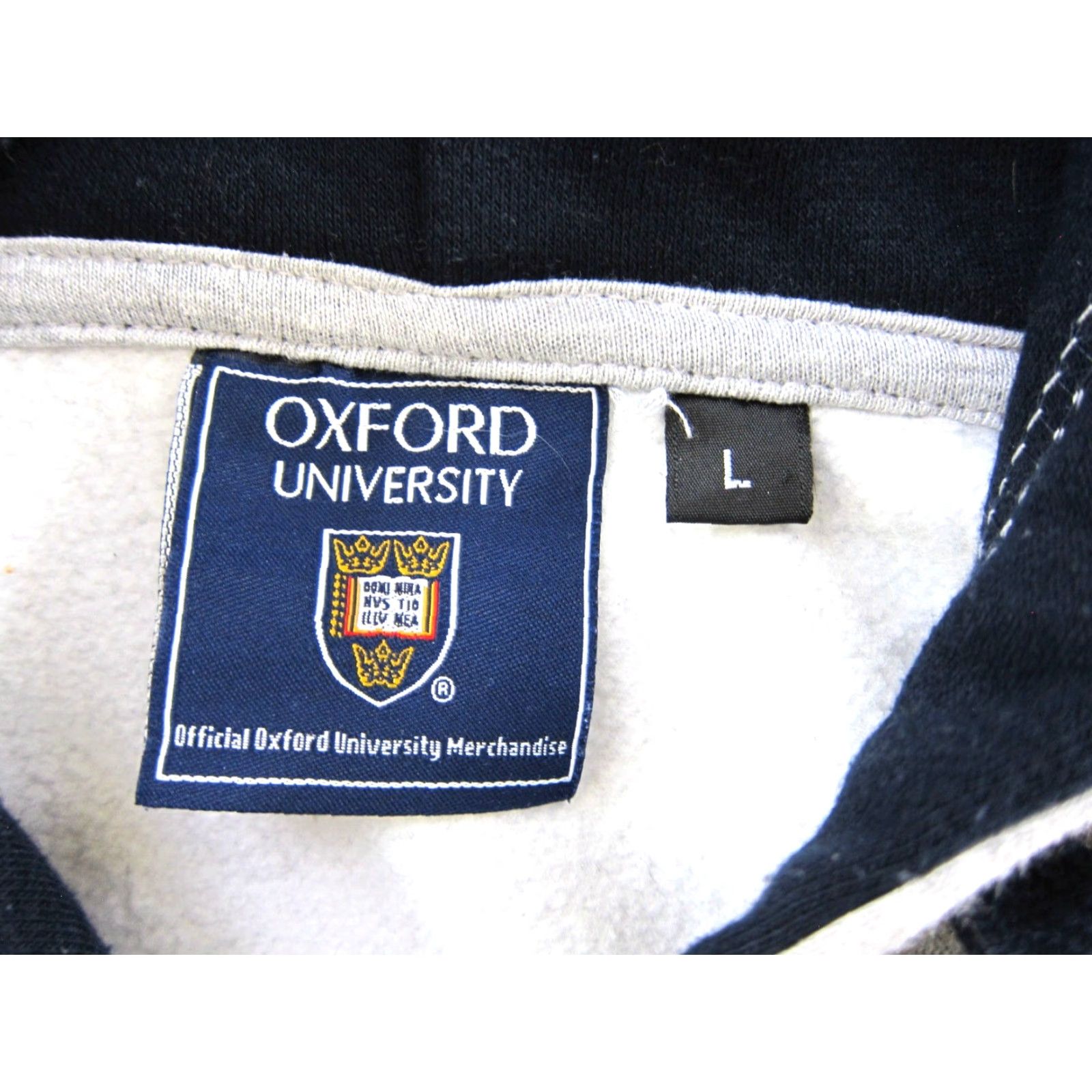 Vintage Official Oxford University Merchandise Sweatshirt Shirt Men L Grey Hooded 80s University Logo Size US L / EU 52-54 / 3 - 3 Thumbnail
