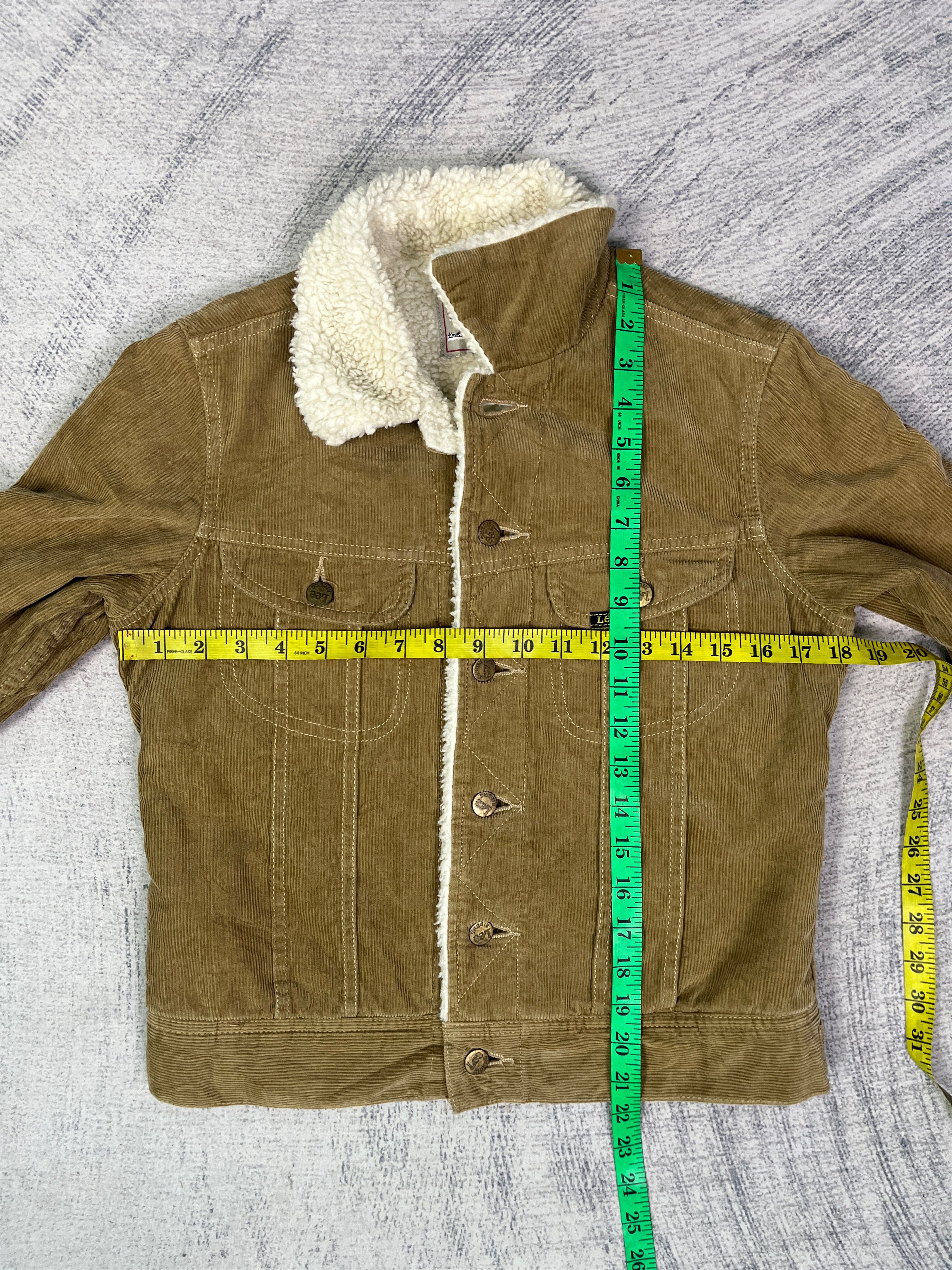 Lee Lee Storm Rider Corduroy Sherpa Lined Trucker Type 3 Jacket Size S / US 4 / IT 40 - 12 Thumbnail