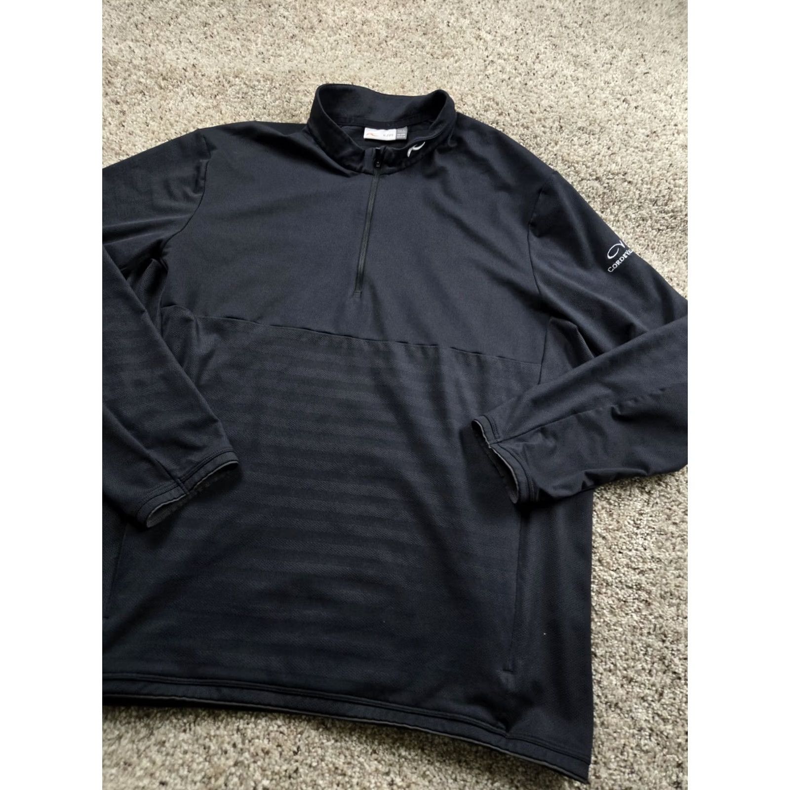 KJUS KJUS David Midlayer 1/2 Zip Pullover 2XL Mens Black Long Sleeve Stretch Pullover Size US XXL / EU 58 / 5 - 2 Thumbnail