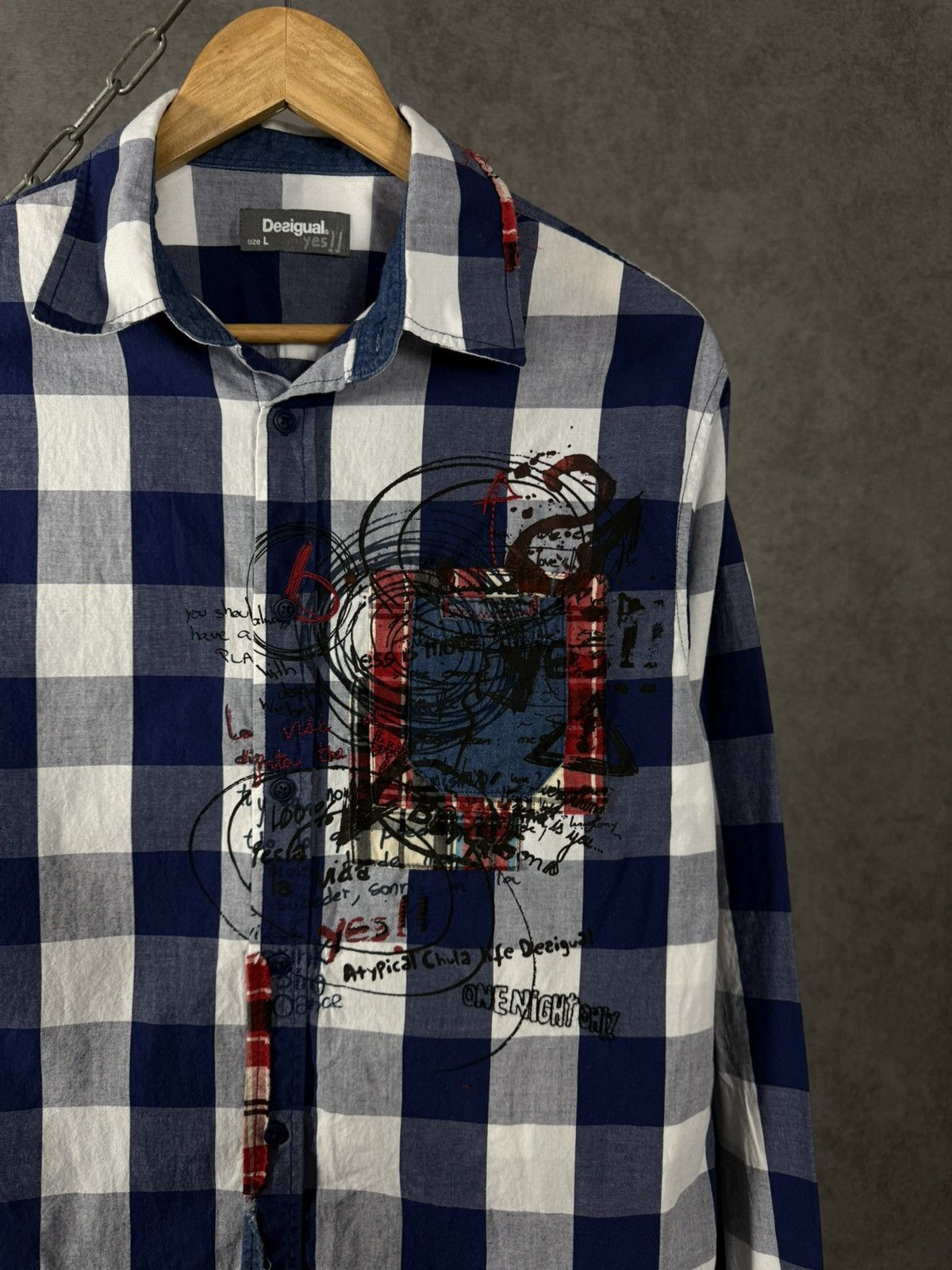 Desigual Desigual designer art shirt Size US L / EU 52-54 / 3 - 4 Thumbnail